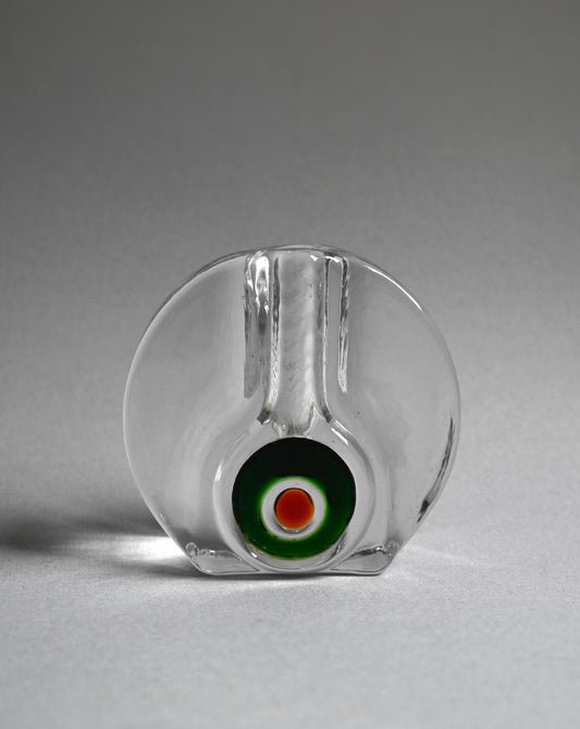 60s Walther Glas Small Round Glass Vase