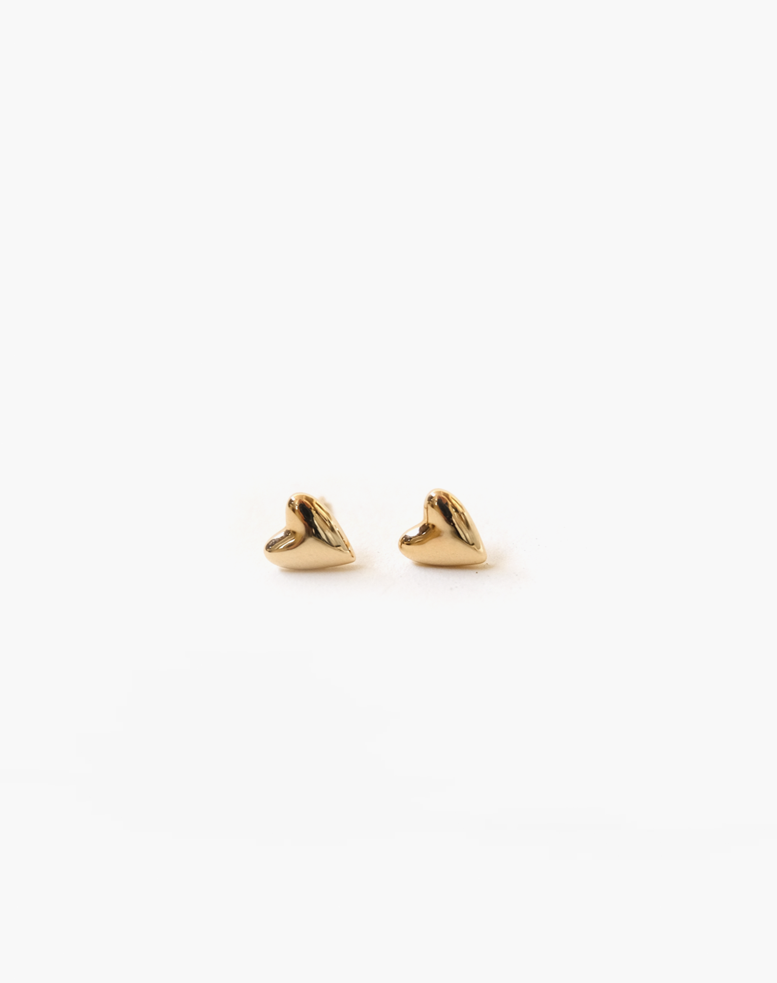 14k Gold Heart Earrings