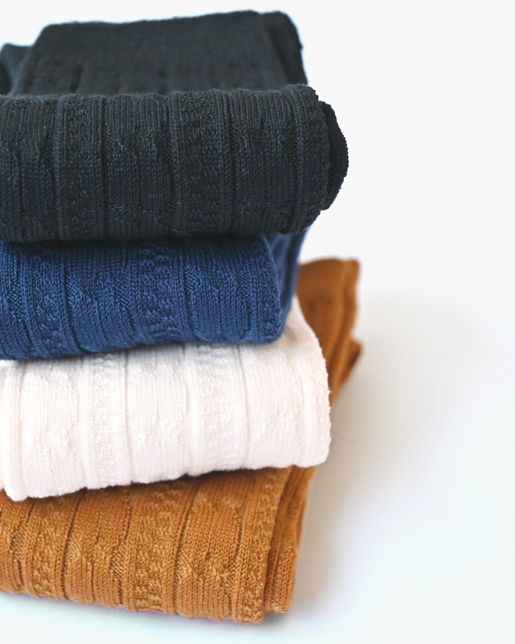 Cable Socks - White