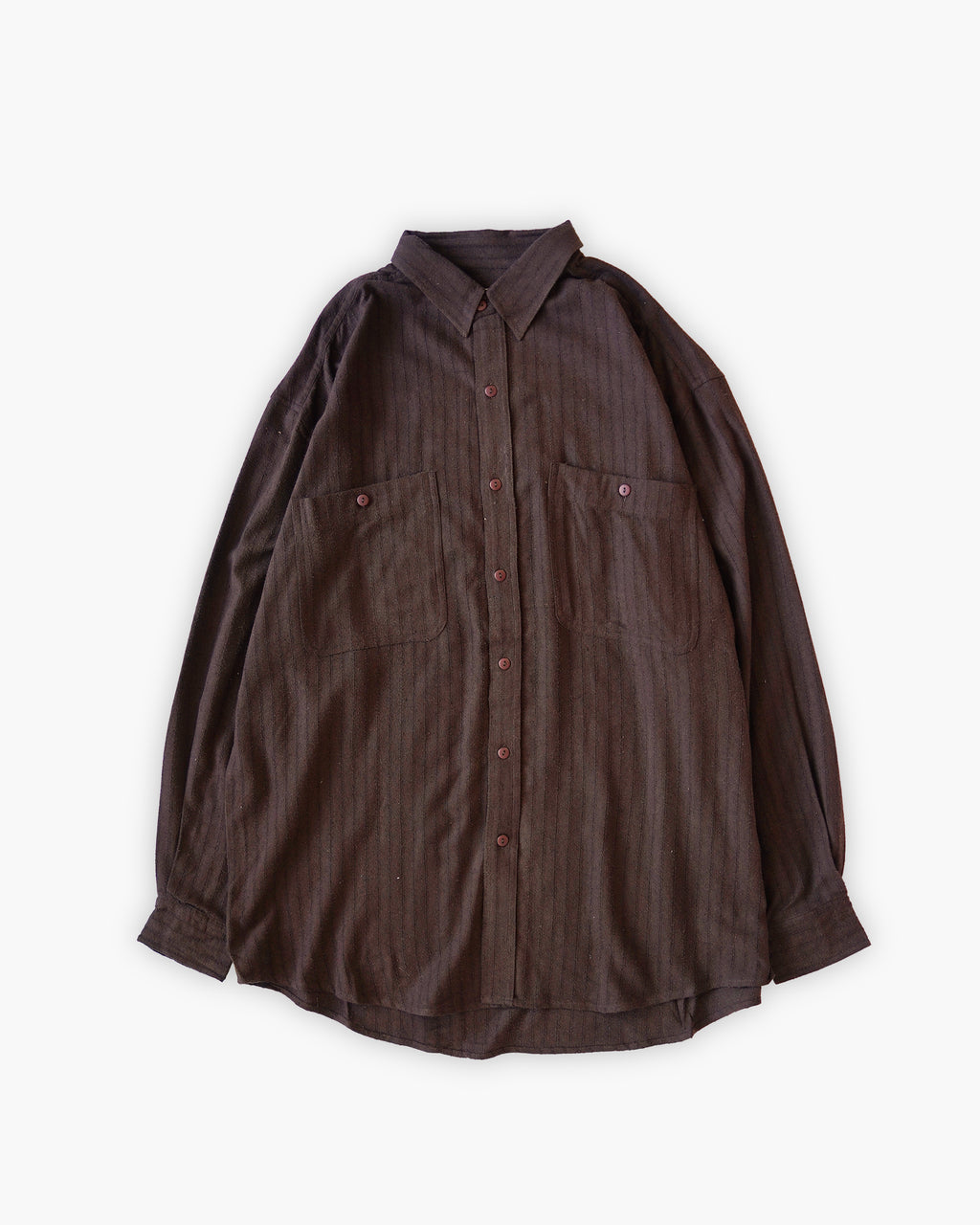 "GOOUCH" 100% Silk Stripe L/S Shirt