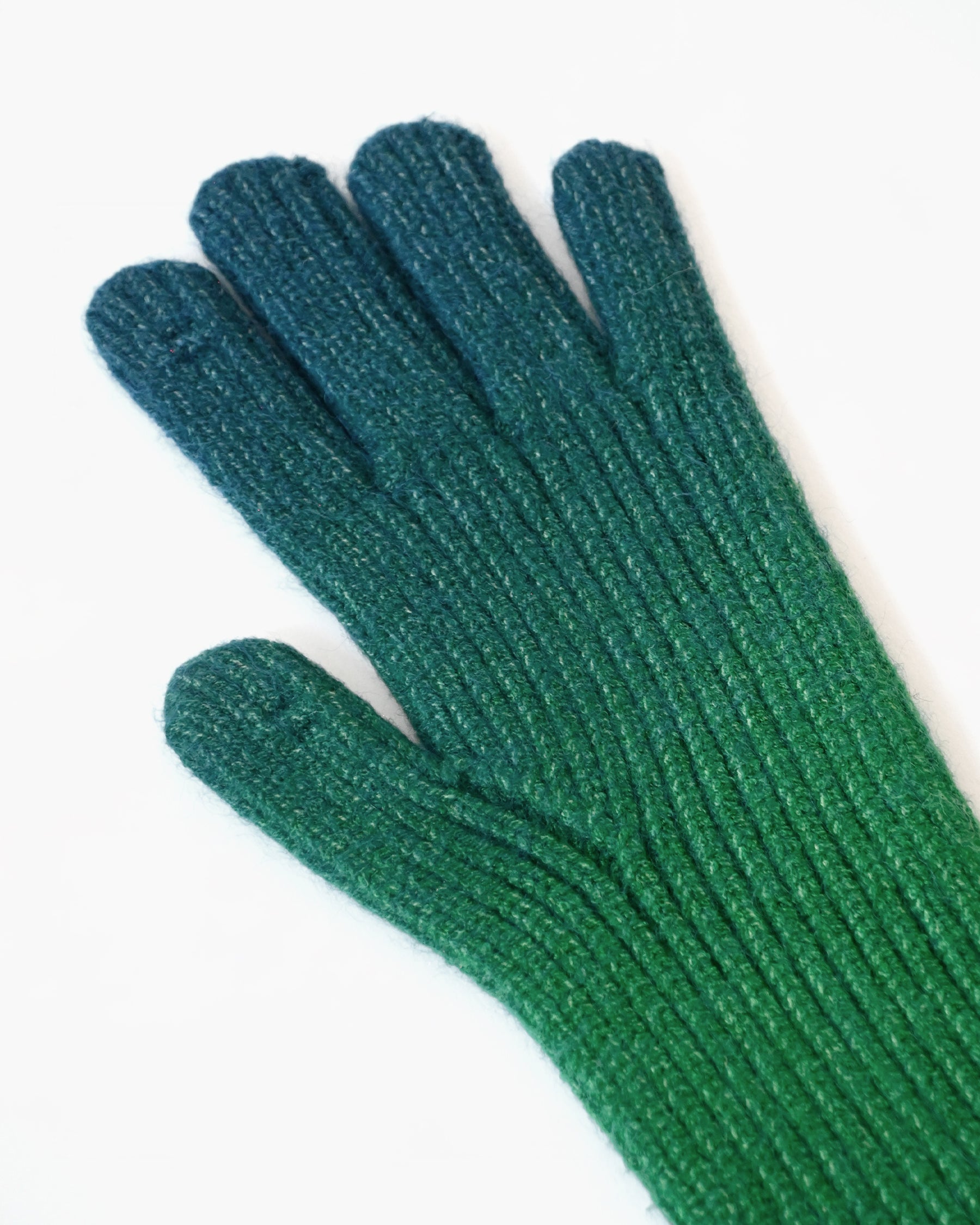 [404irregular] Gradation Gloves - Green x Blue