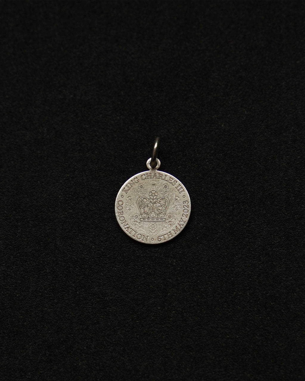 Silver Coronation Coin Charm (SVNL25025-2)