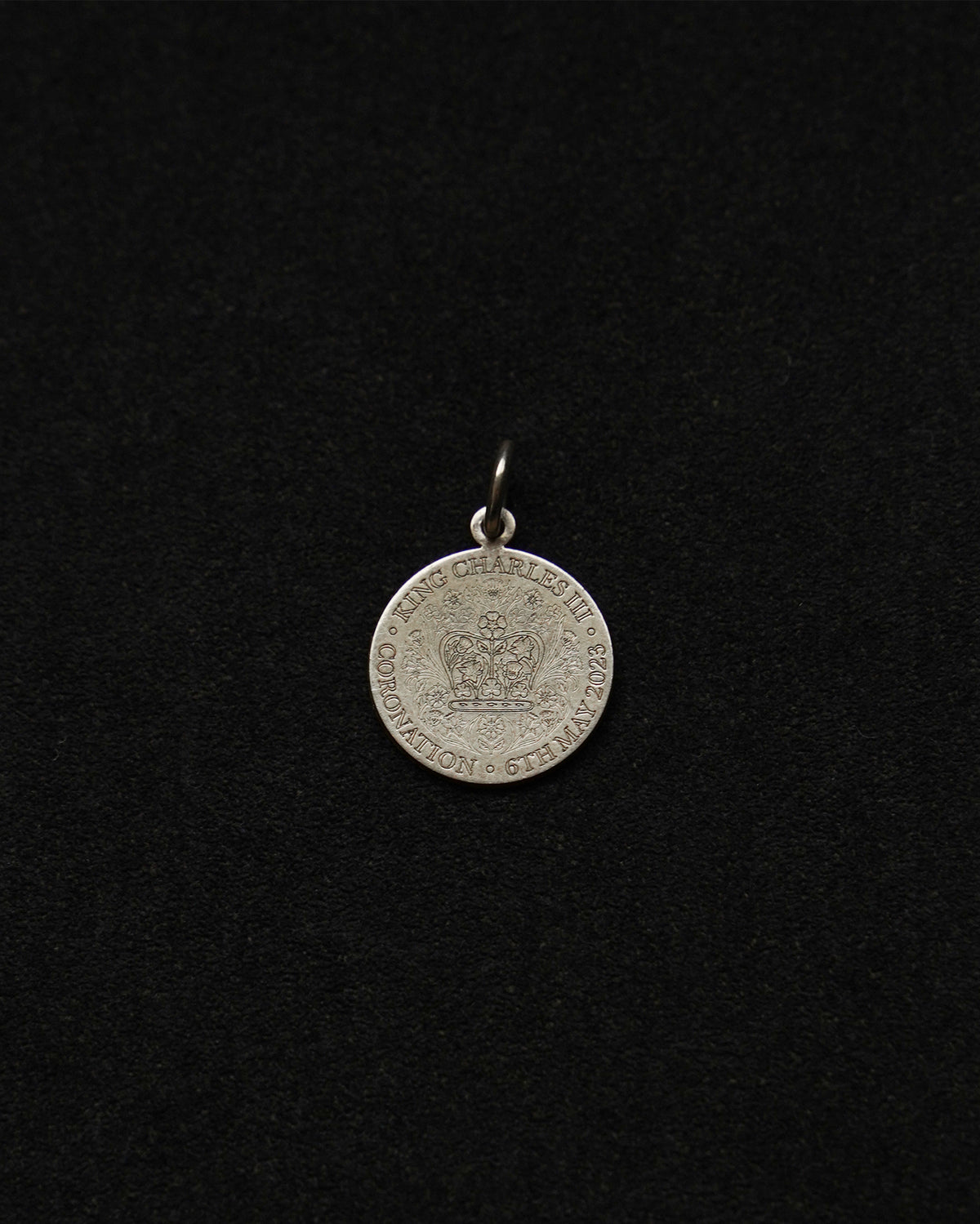Silver Coronation Coin Charm (SVNL25025-2)