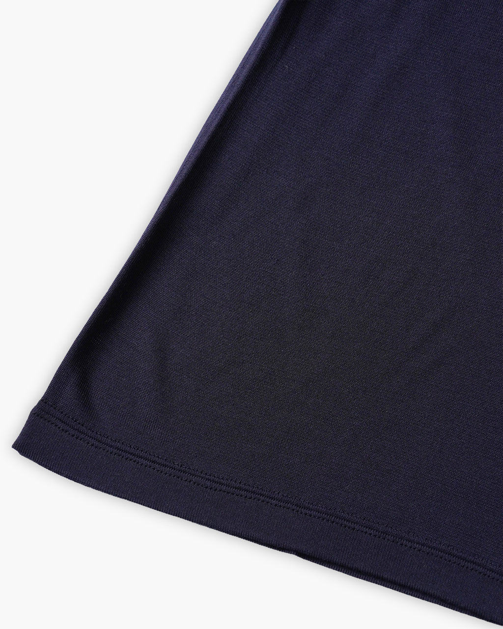 100% Washable Silk Tee S/S - Navy