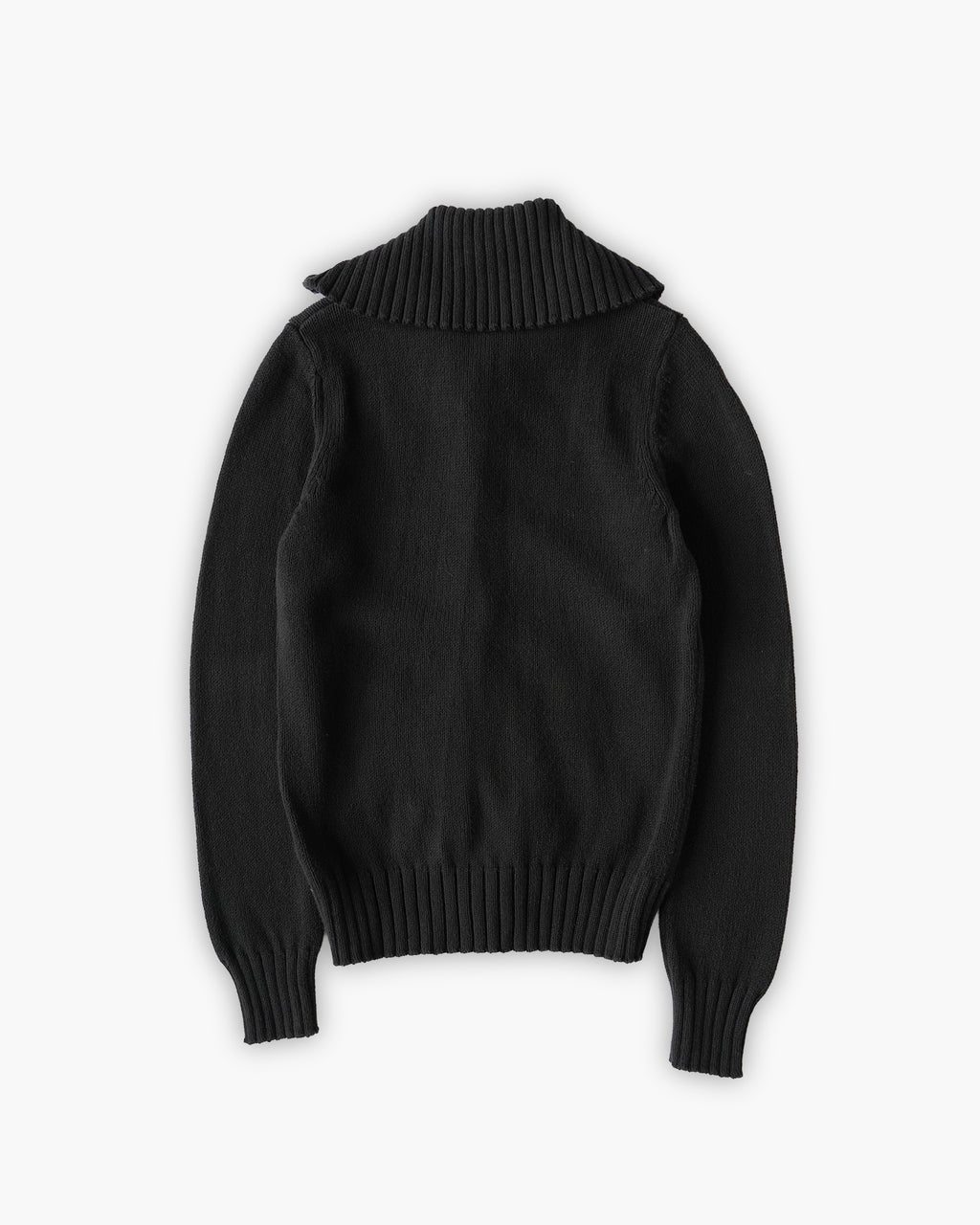 High Neck Rib Snap Cardigan