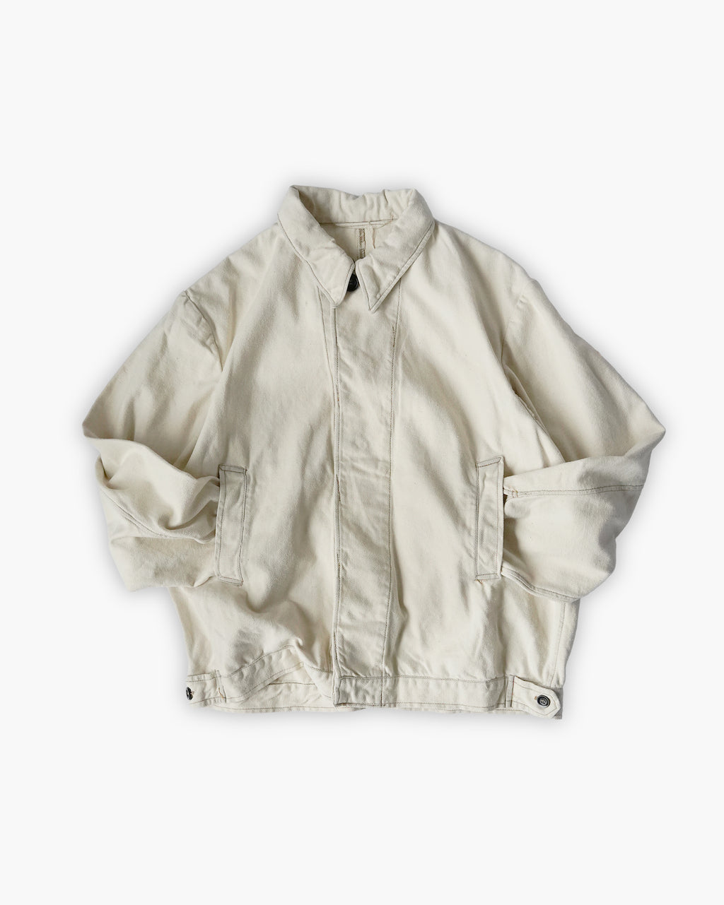 Cotton Work Soft Jacket - White