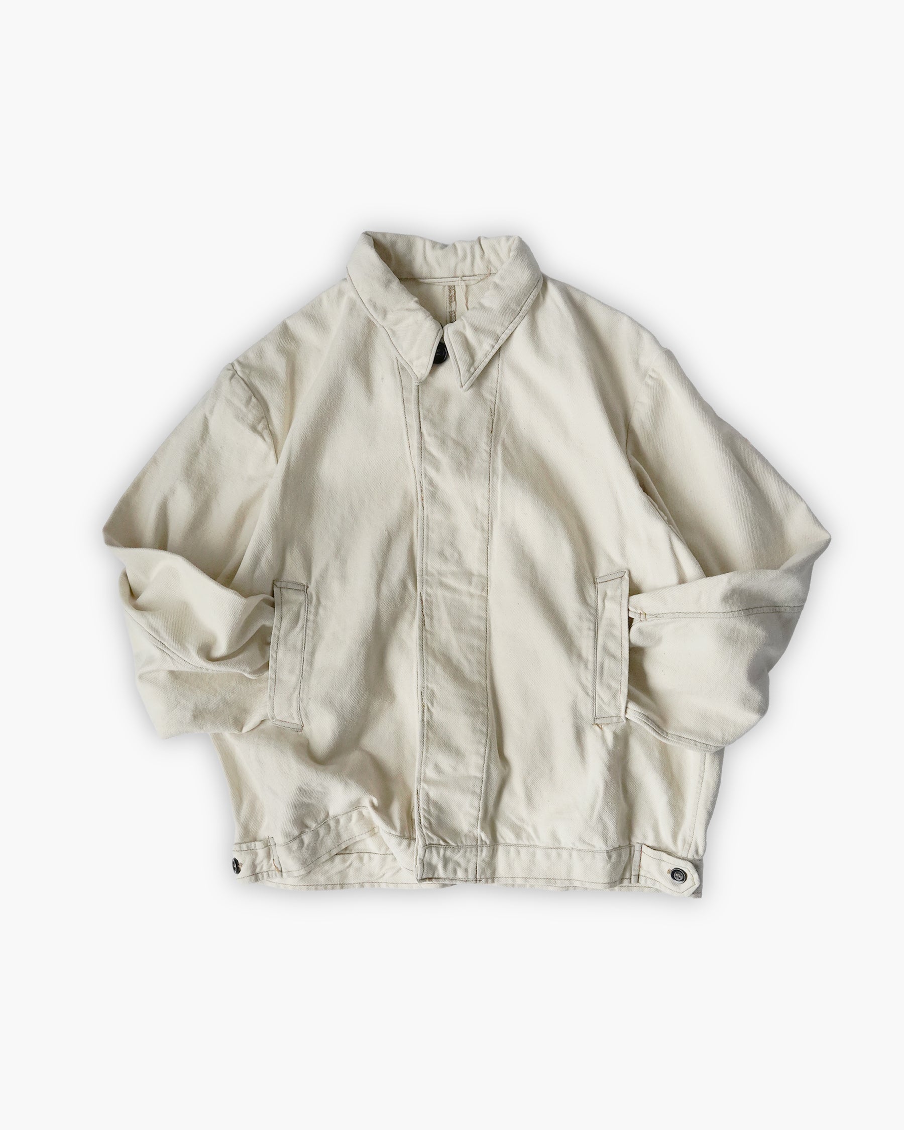 Cotton Work Soft Jacket - White