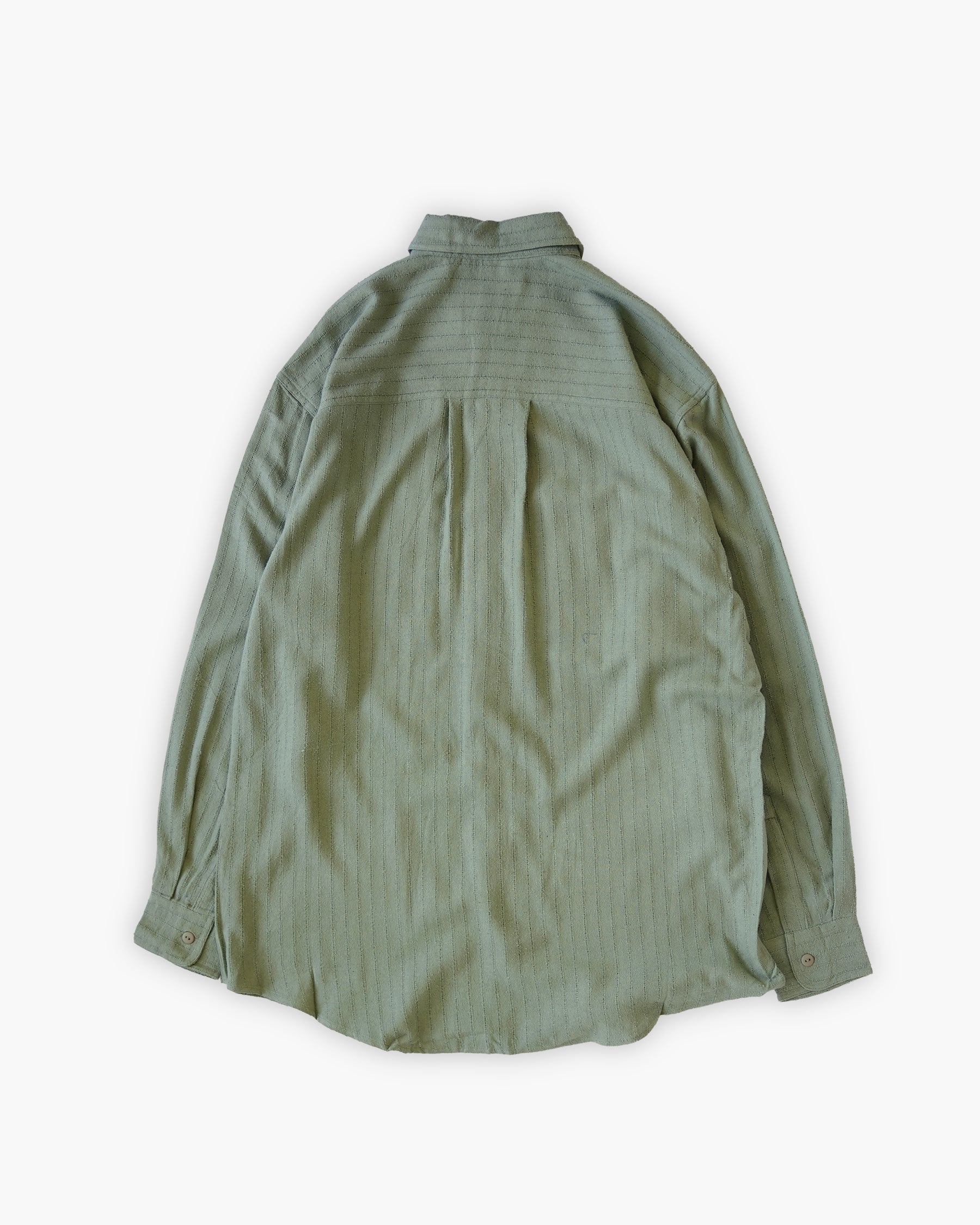 "GOOUCH" 100% Silk Stripe L/S Shirt