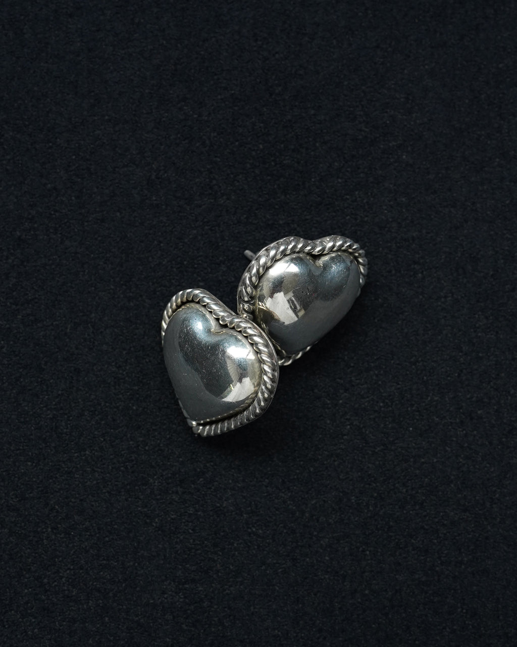 Silver Heart Earrings (SVE-26024)
