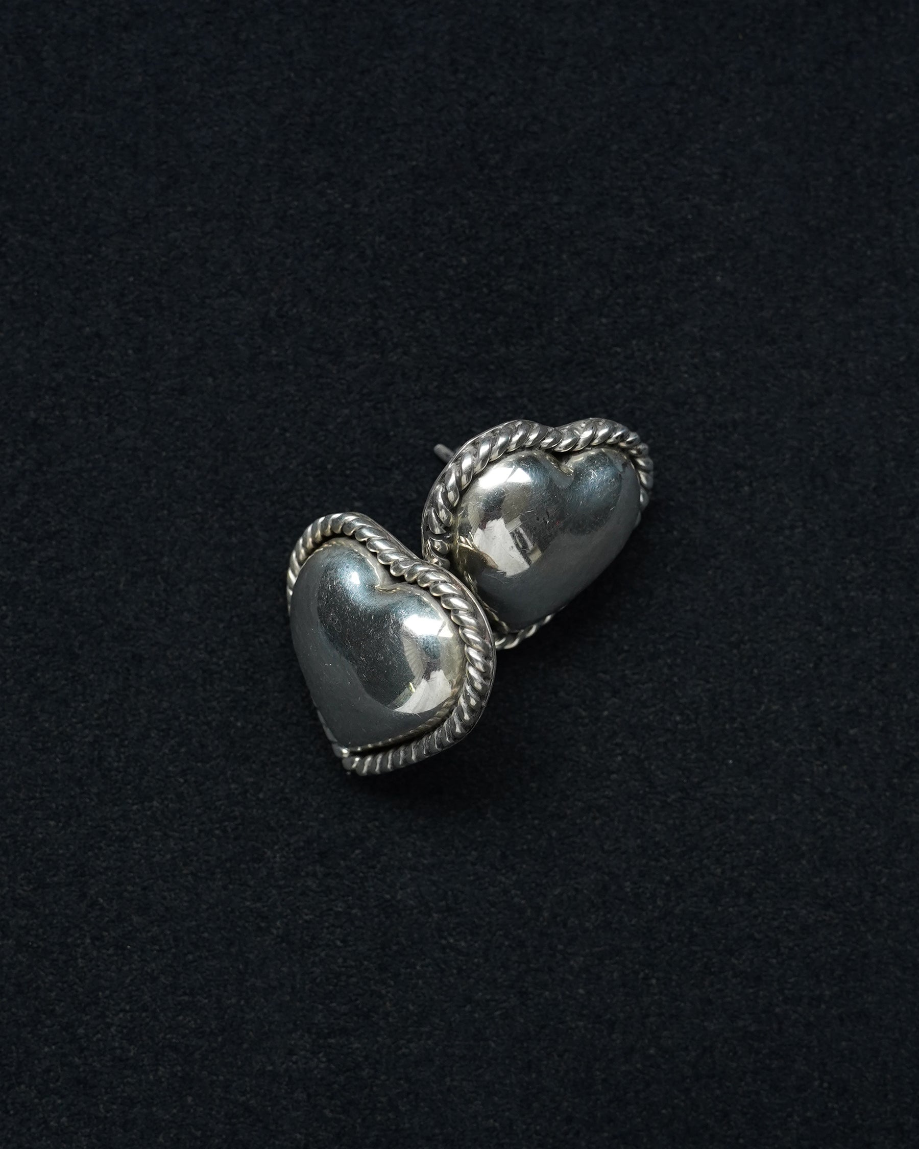 Silver Heart Earrings (SVE-26024)