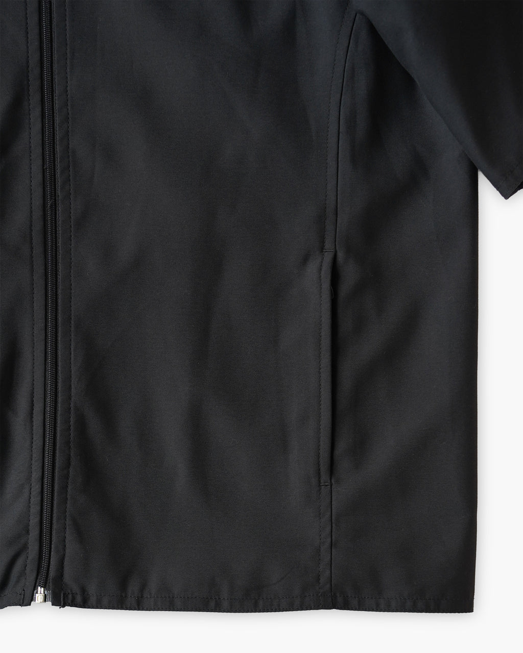 Peach Skin Half Sleeve Zip Jacket