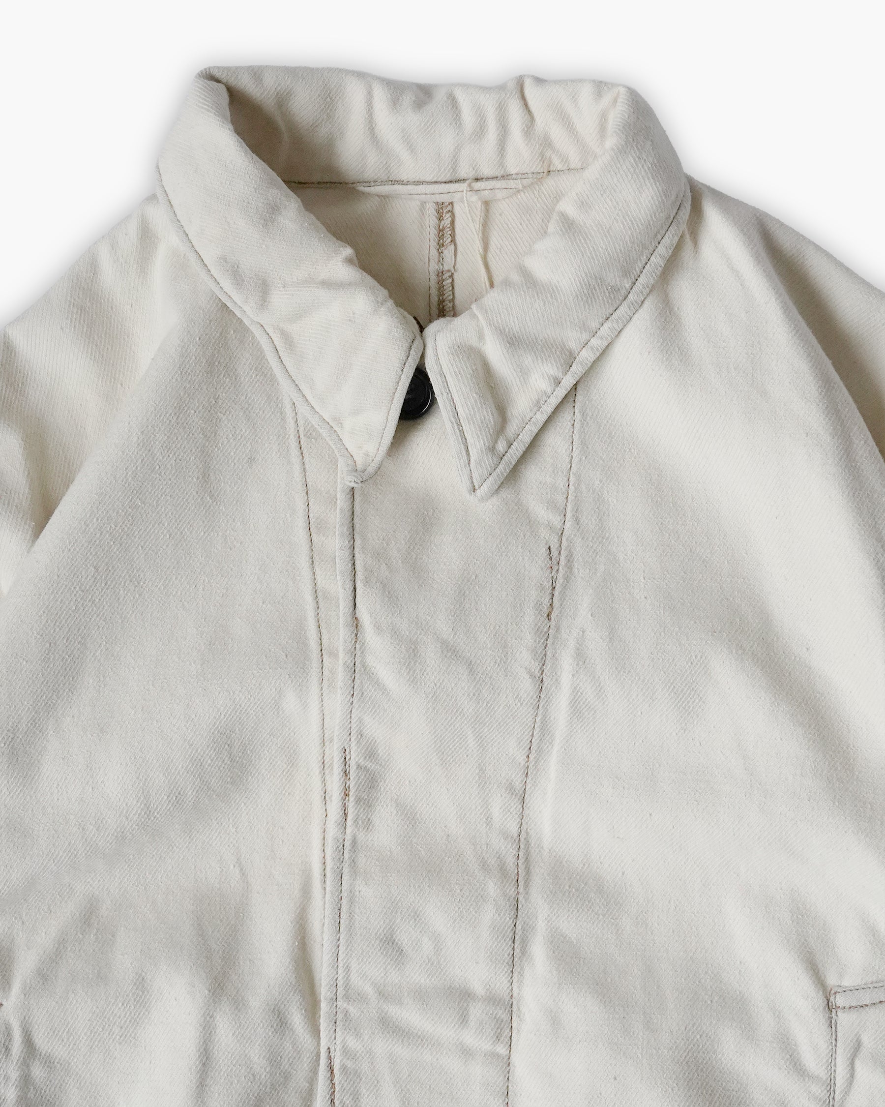 Cotton Work Soft Jacket - White