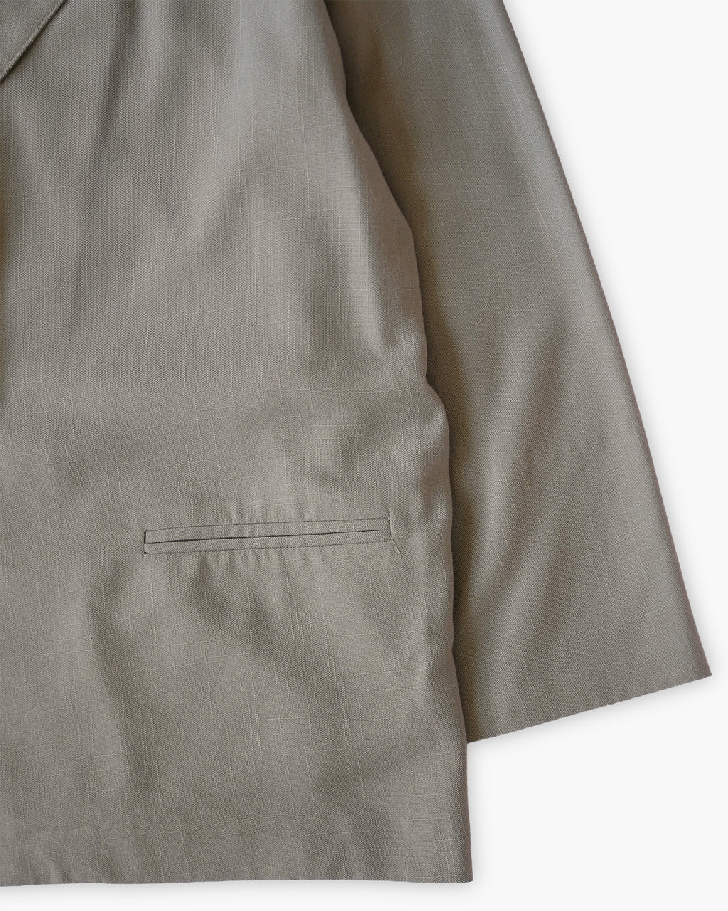Rayon × Poly Blend Easy Jacket - Green
