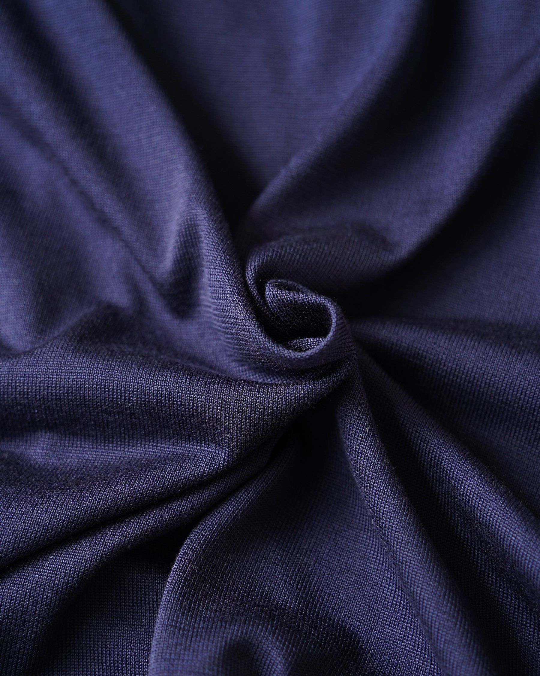 100% Washable Silk Tee S/S - Navy
