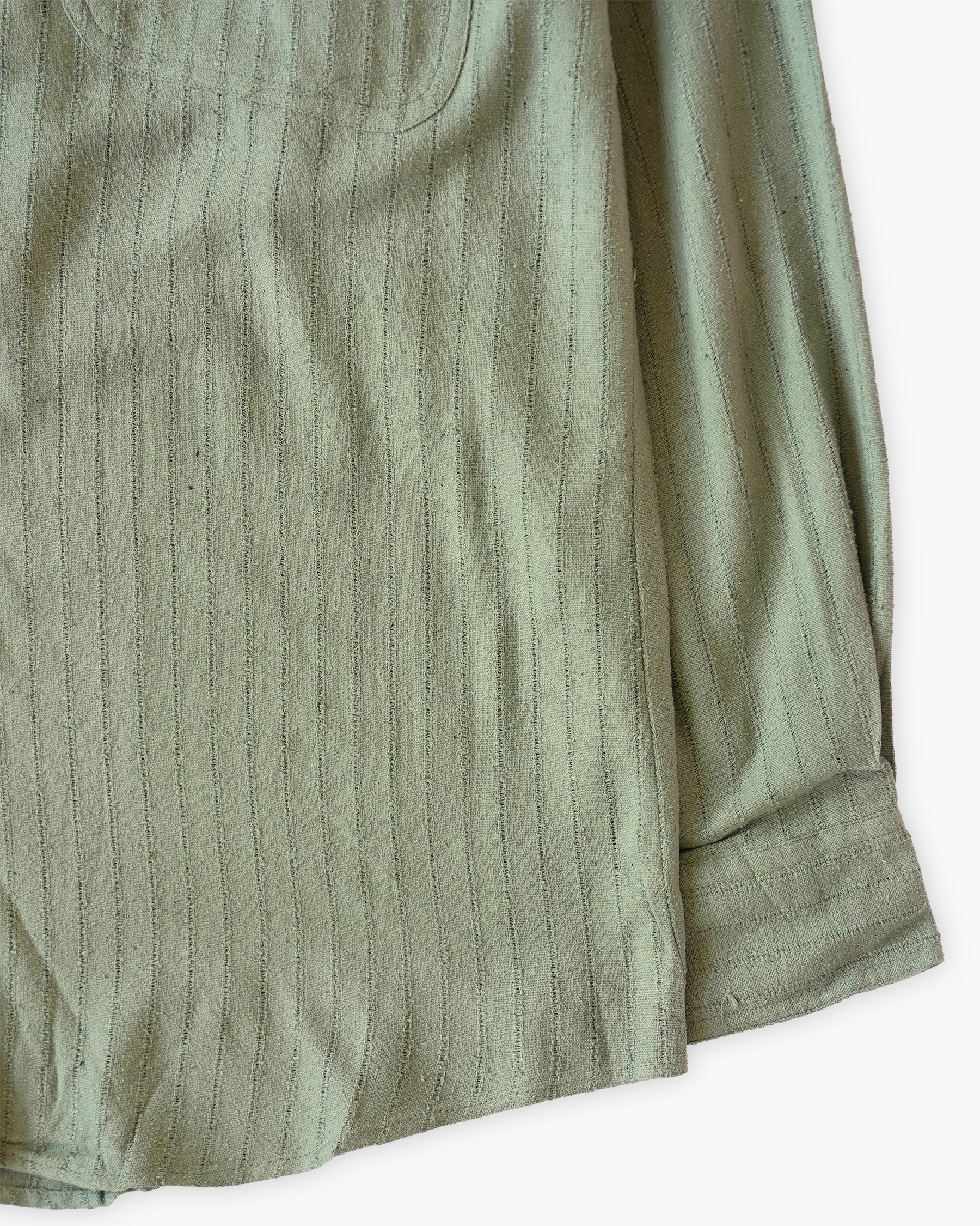 "GOOUCH" 100% Silk Stripe L/S Shirt