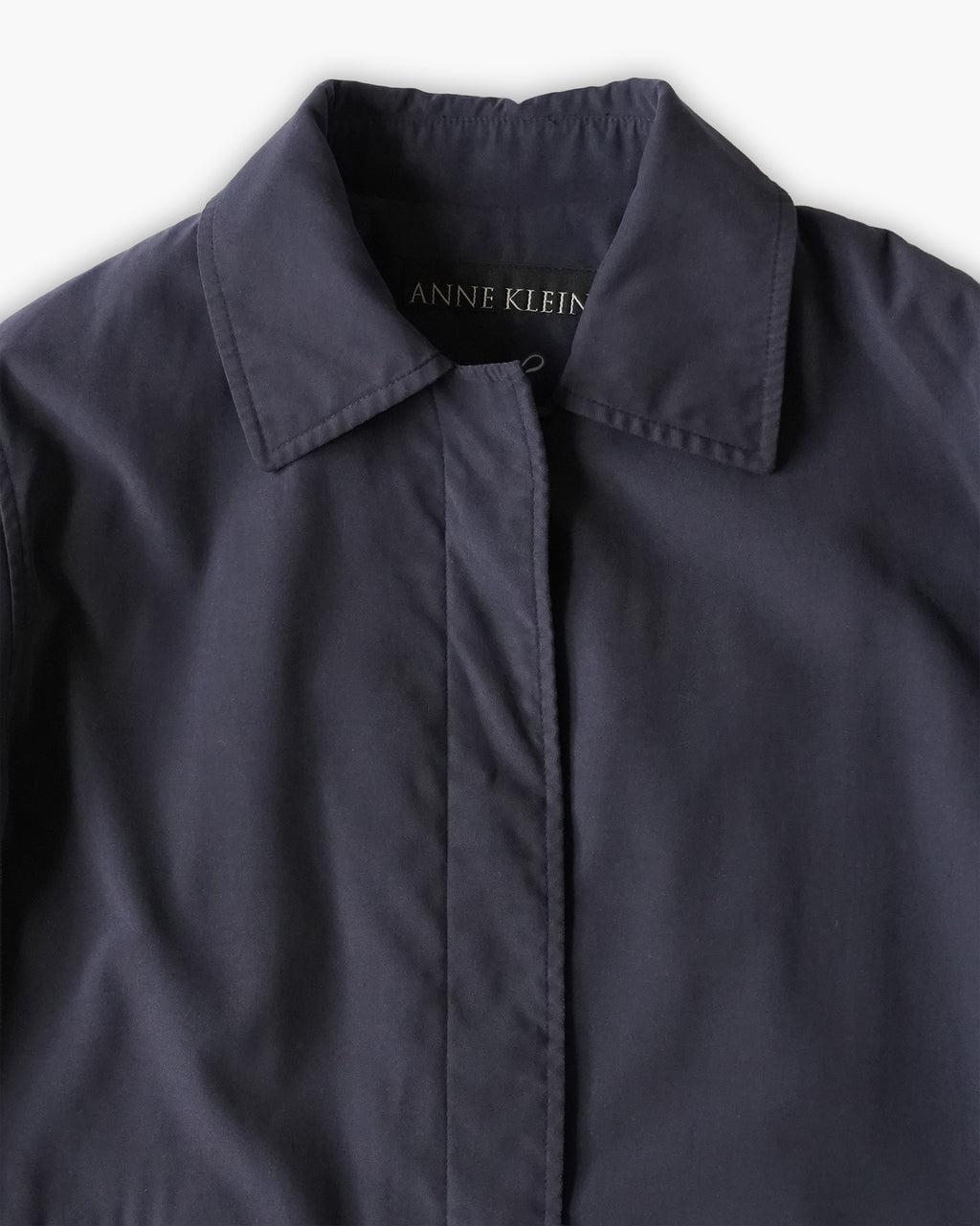 80s Navy Single Long Coat