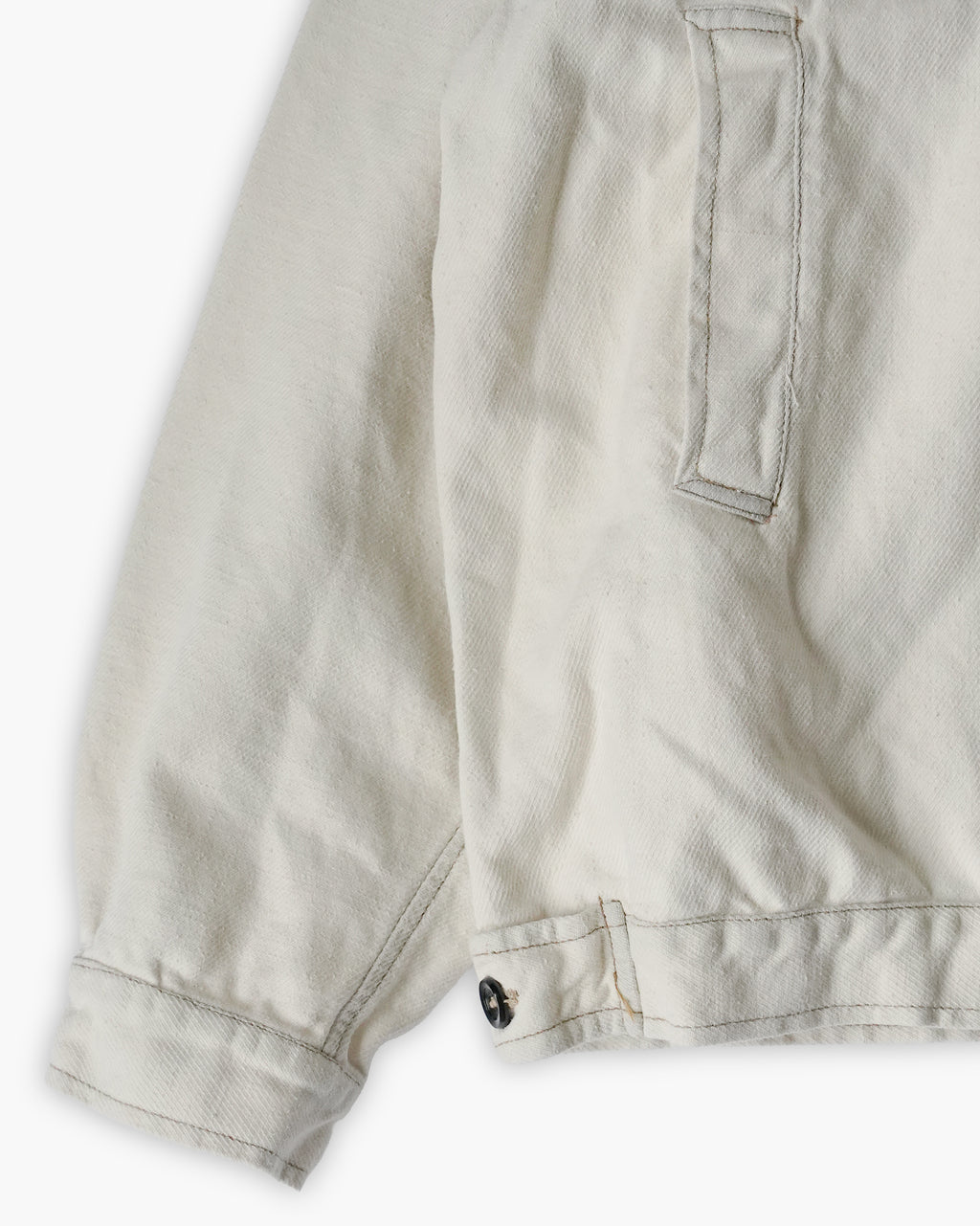 Cotton Work Soft Jacket - White
