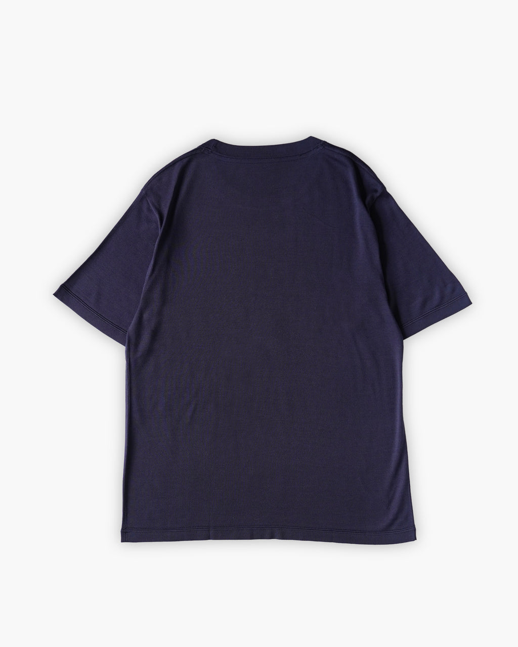 100% Washable Silk Tee S/S - Navy