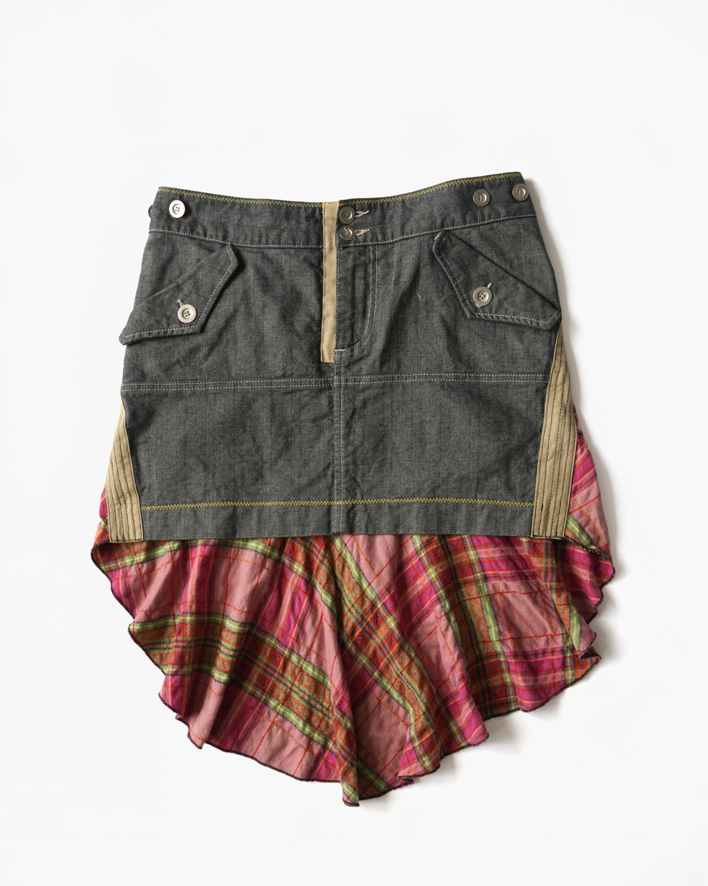 00s  Asymmetric Mini Skirt