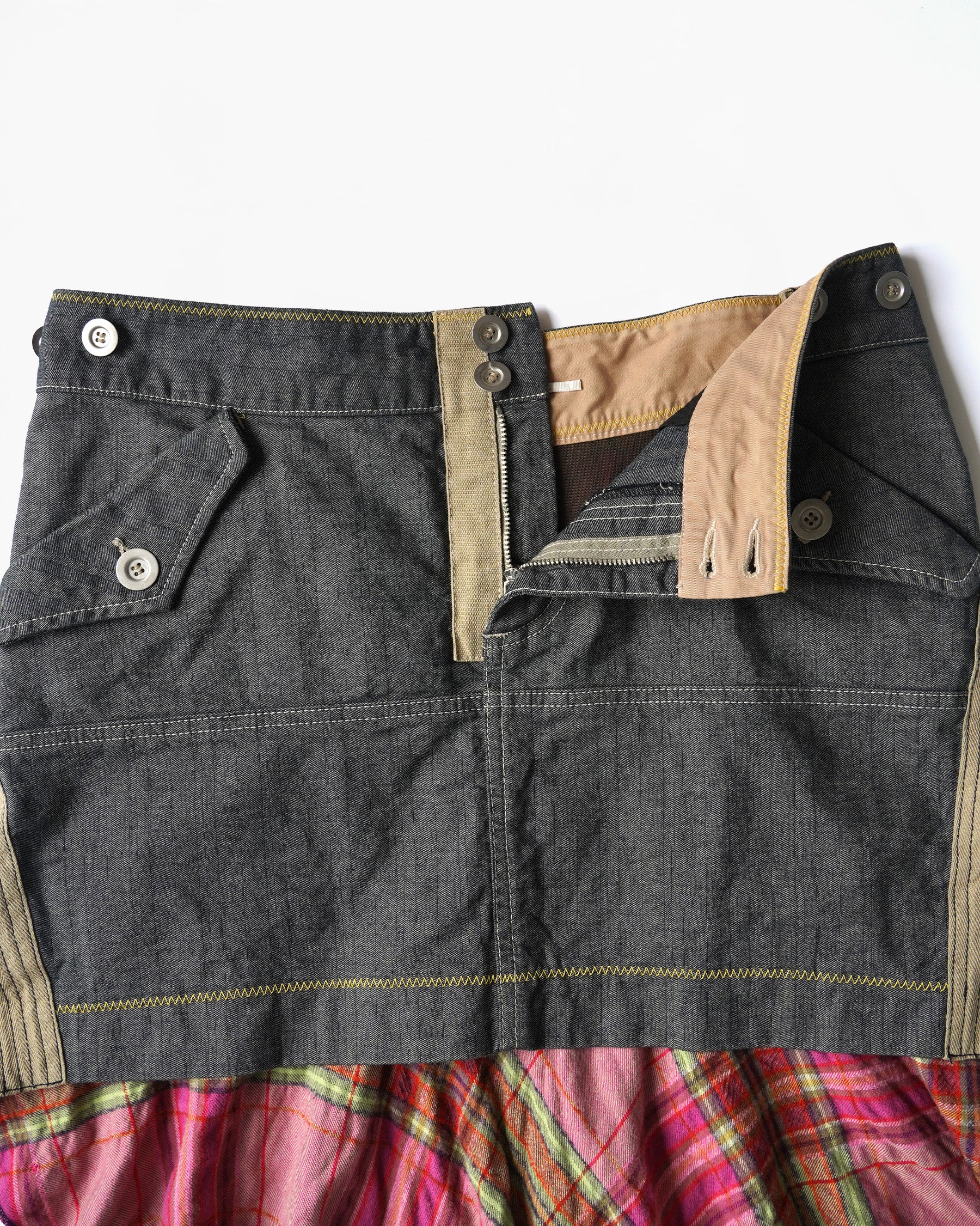 00s  Asymmetric Mini Skirt