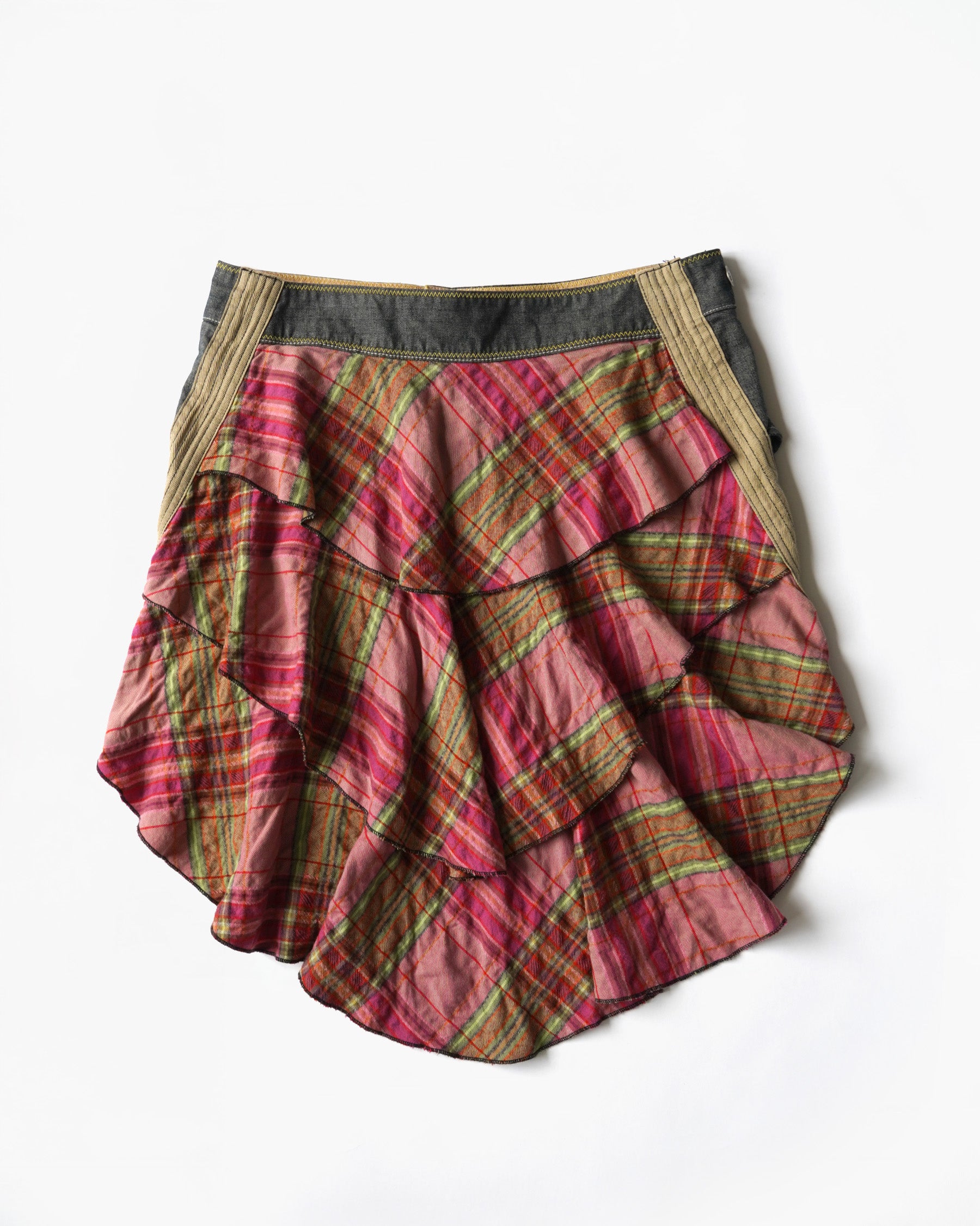 00s  Asymmetric Mini Skirt