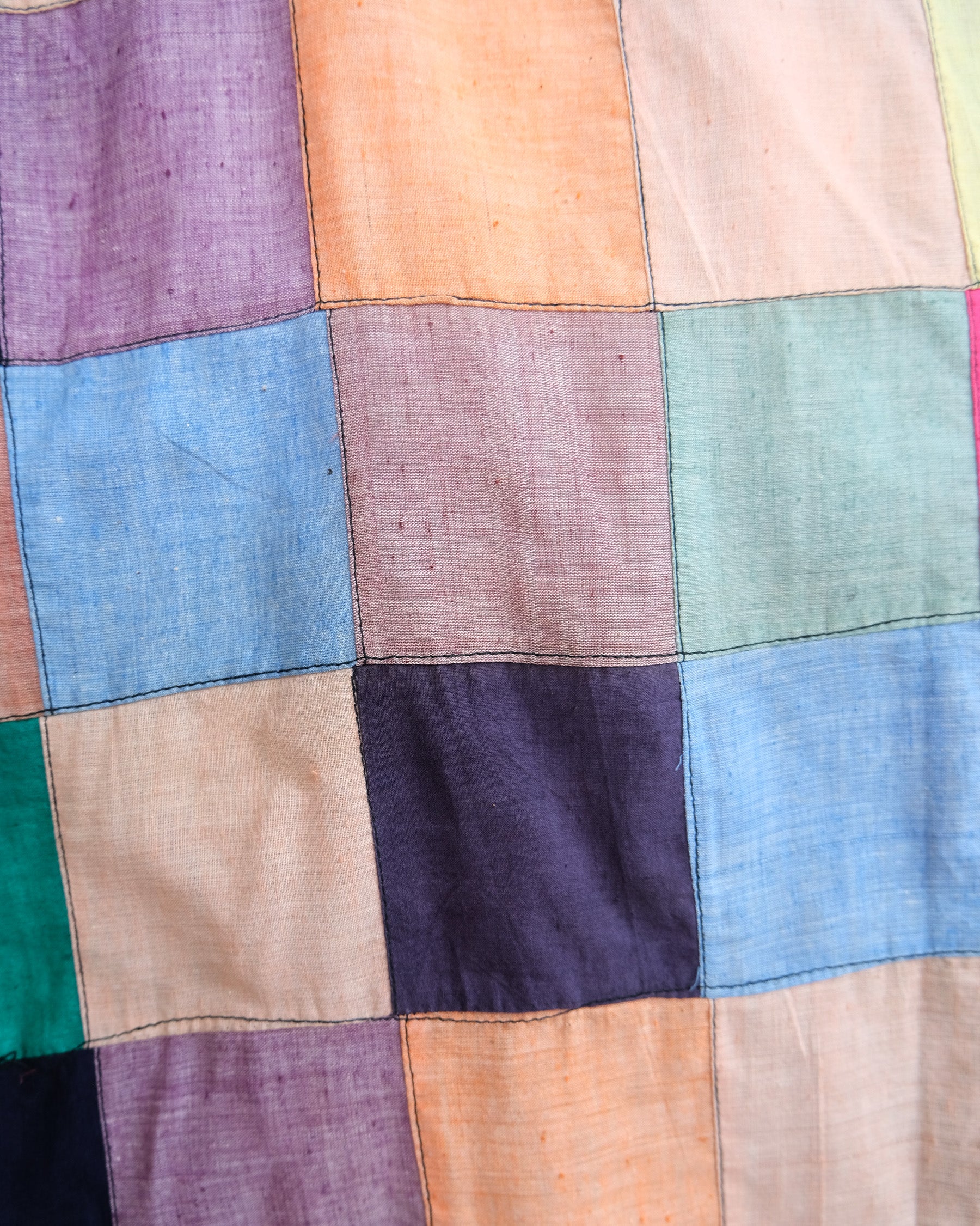 70's Madras Patchwork Shirt