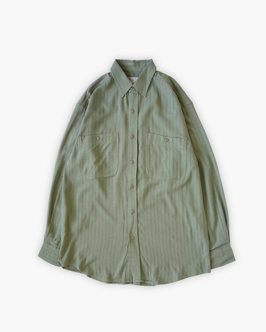 "GOOUCH" 100% Silk Stripe L/S Shirt
