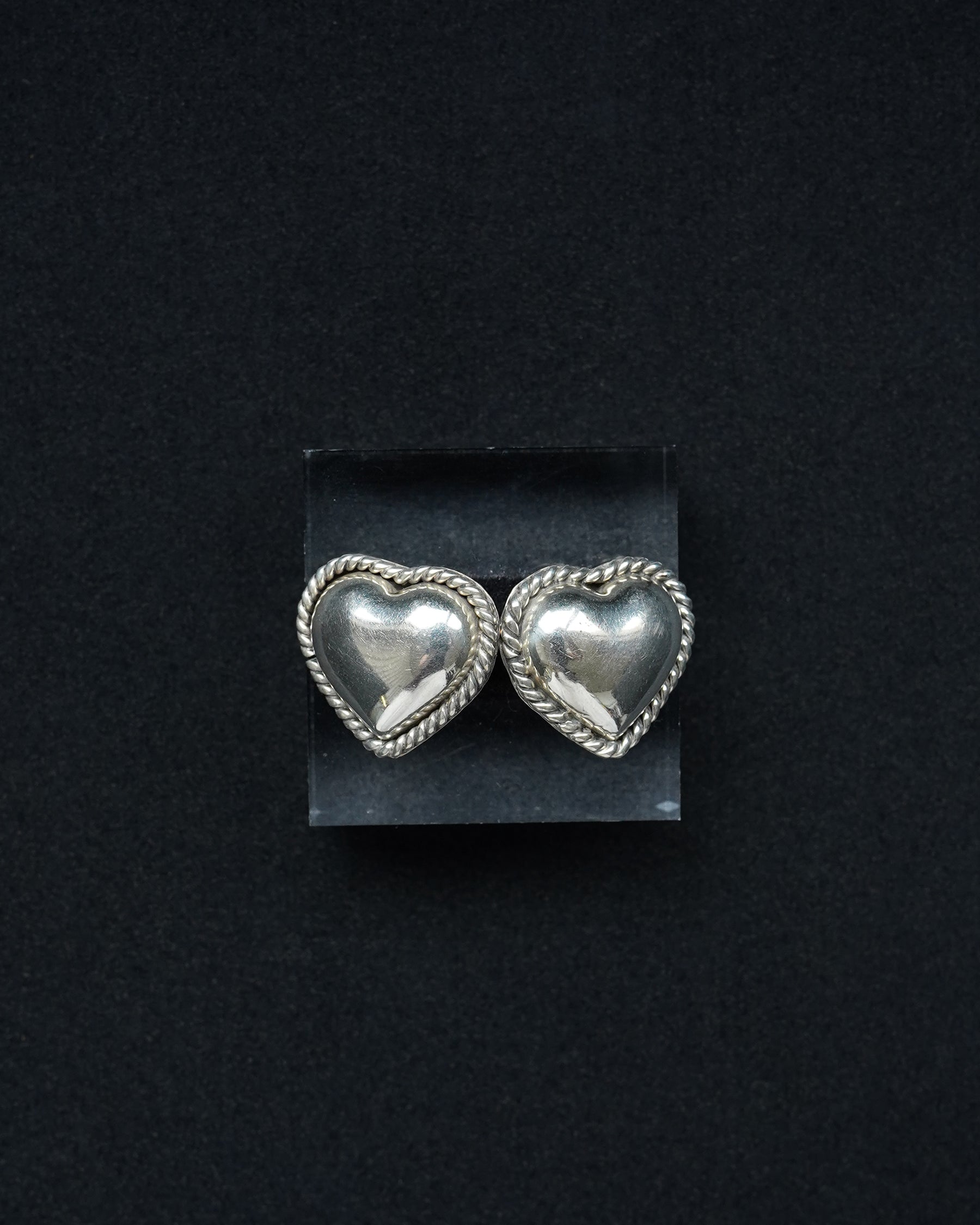 Silver Heart Earrings (SVE-26024)