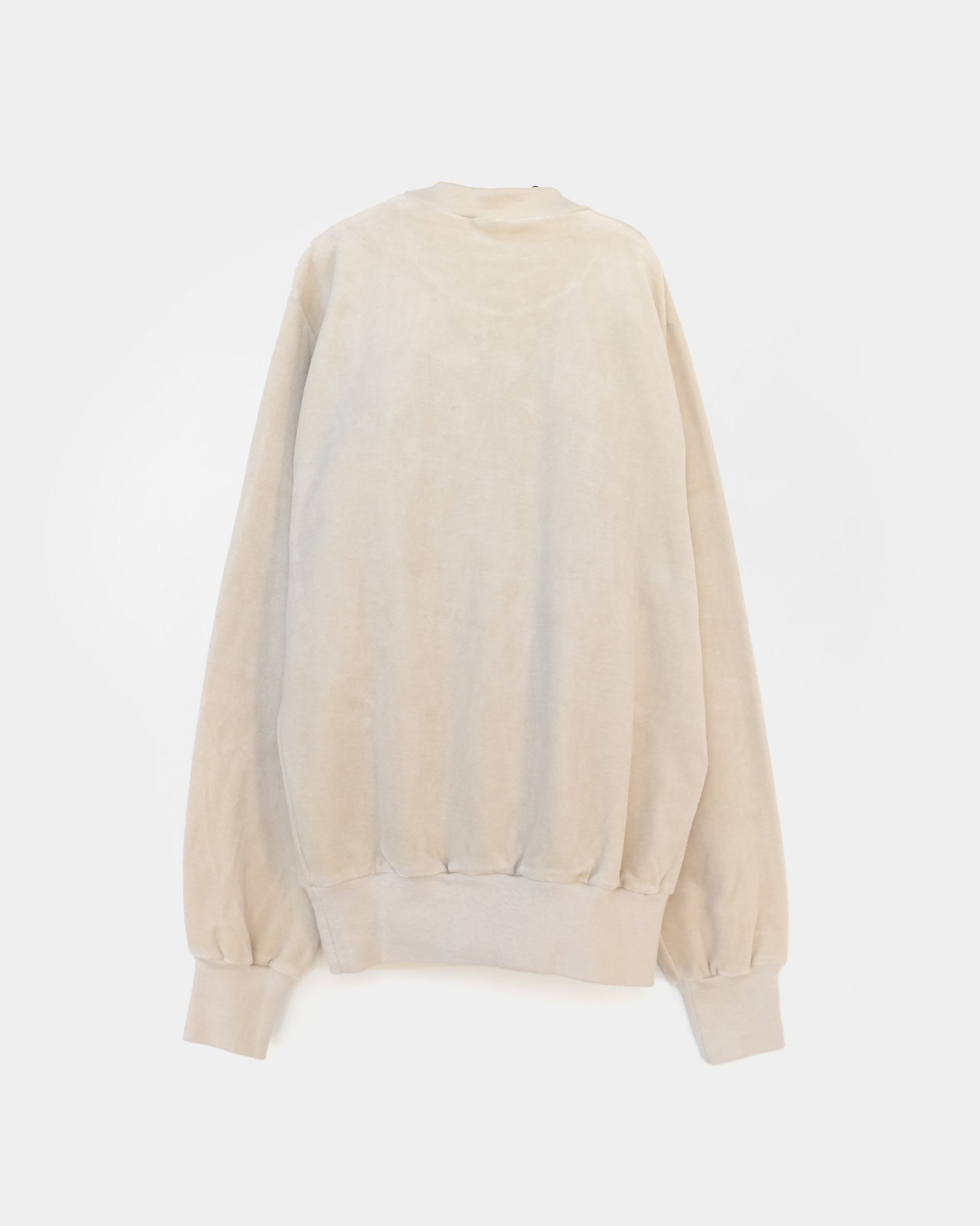 Cotton Velour Sweatshirts - Ivory