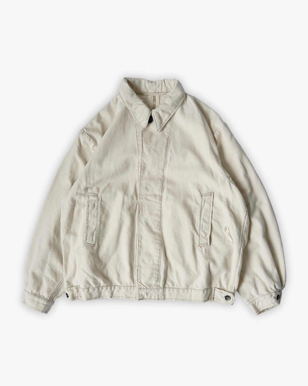 Cotton Work Soft Jacket - White