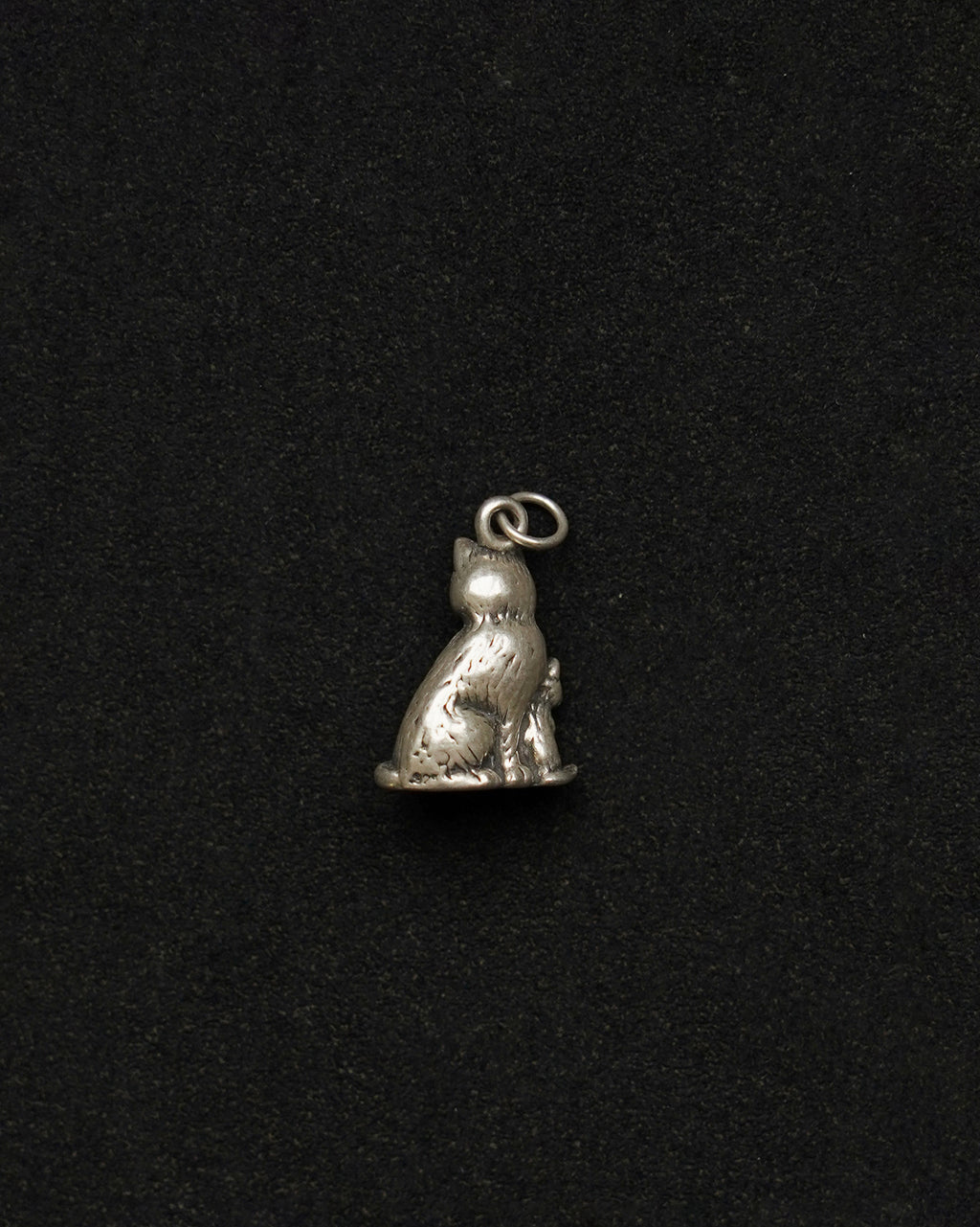 Silver Cat & Kitten Charm (SVNL25025-3)