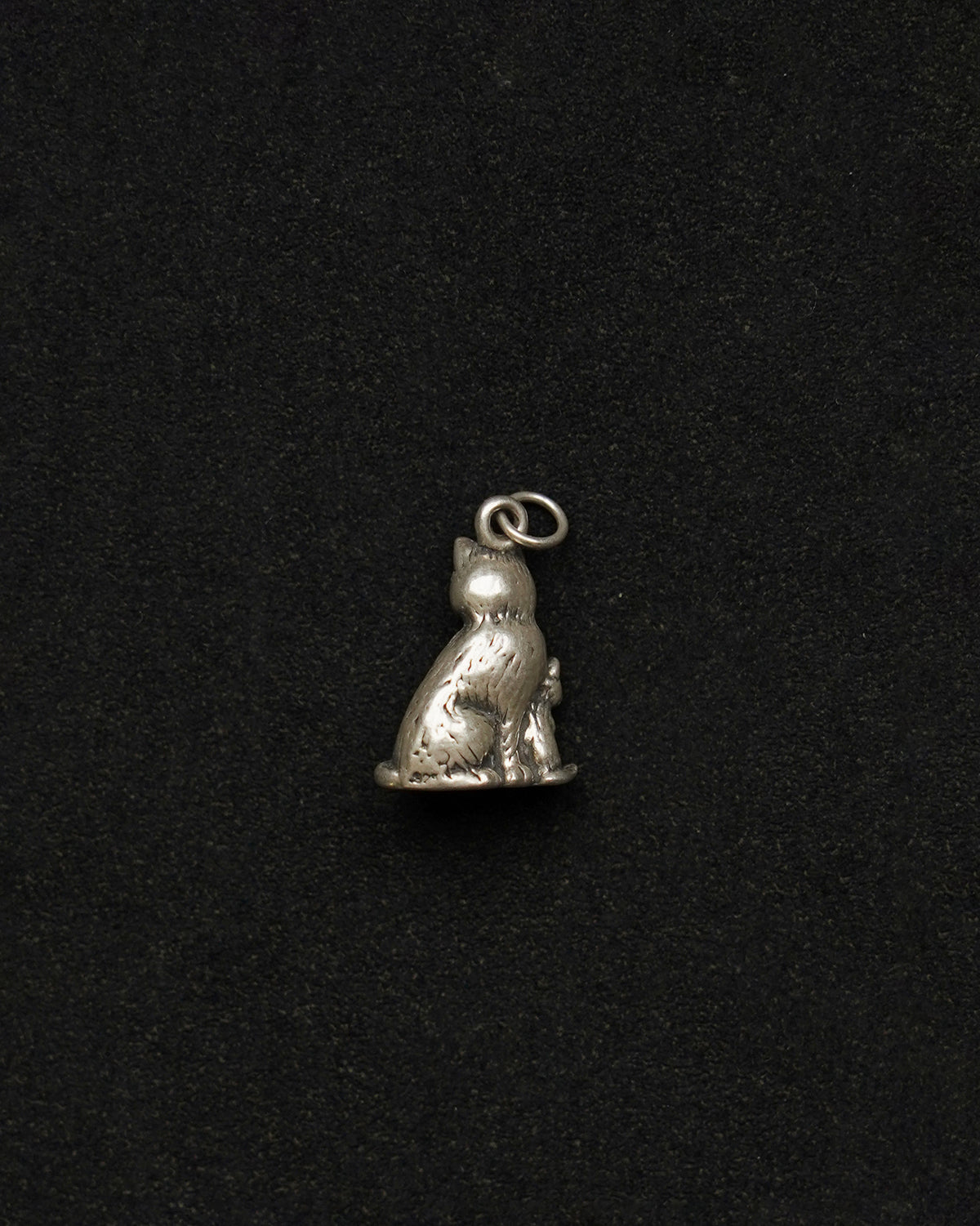 Silver Cat & Kitten Charm (SVNL25025-3)