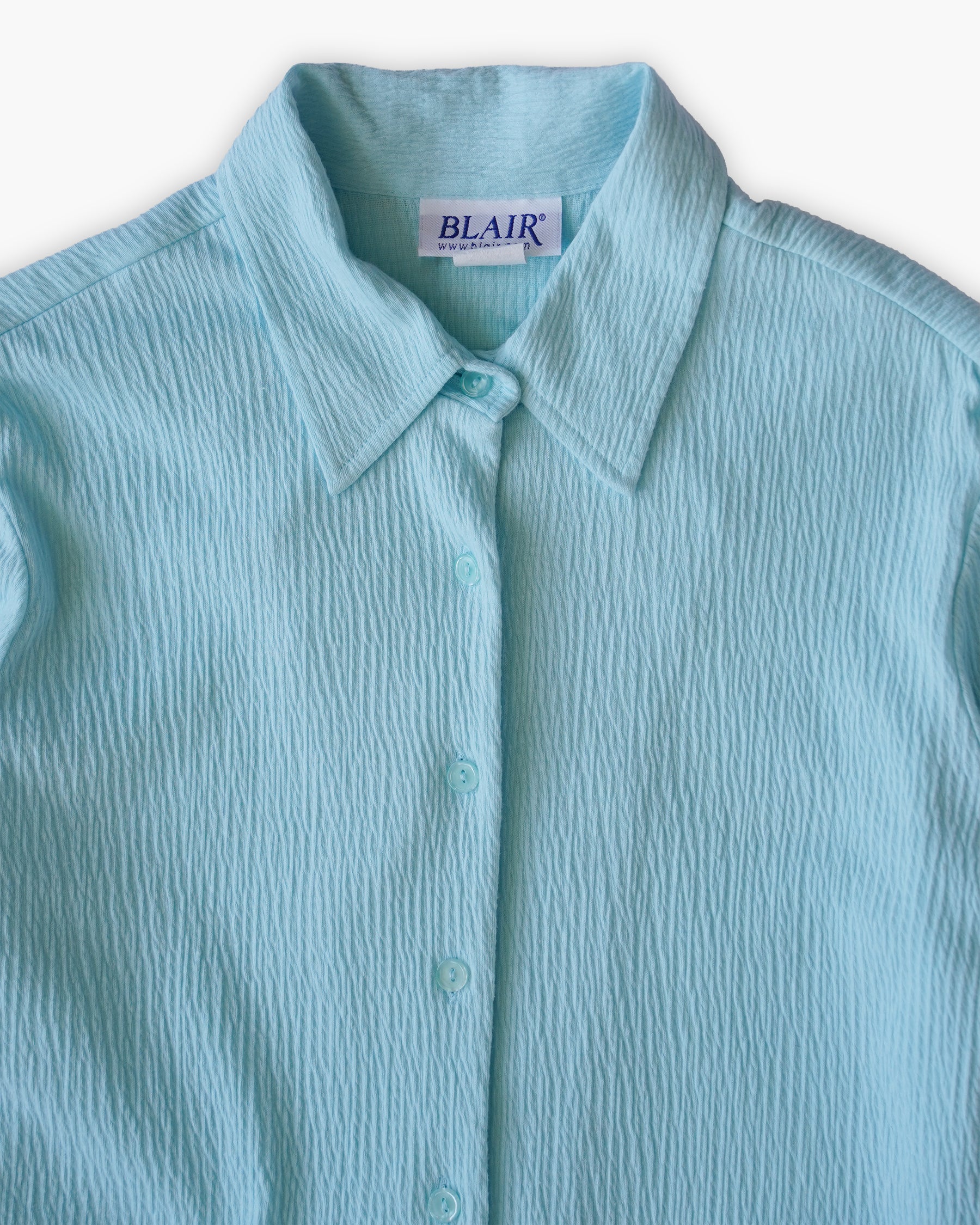 Soft Pale Blue Texured Shirt