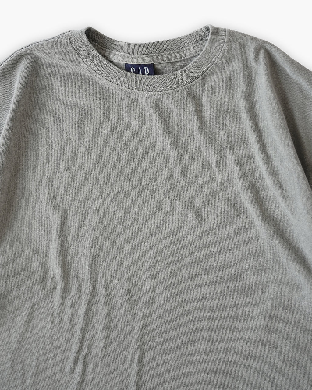 "GAP" Sand Color Pigment Washed Tee - Light Green