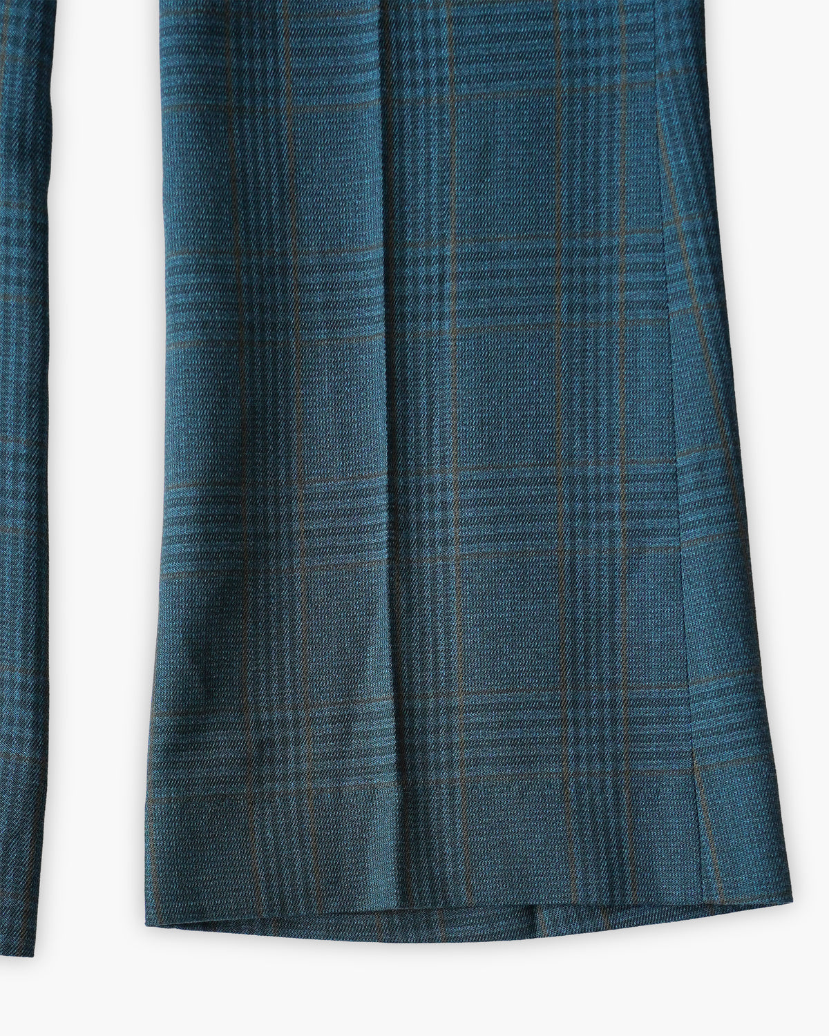 80's Plaid Flared Trousers