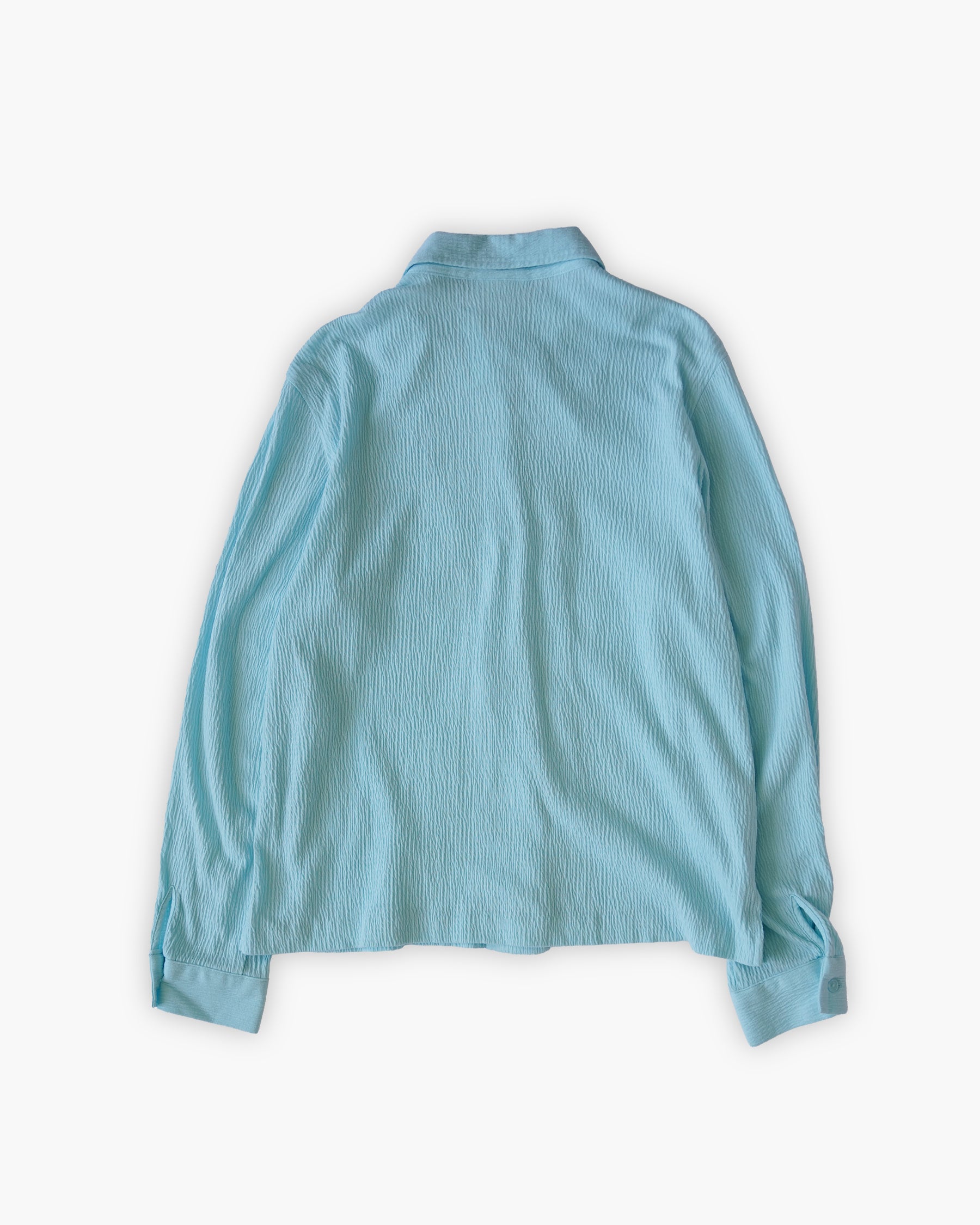 Soft Pale Blue Texured Shirt