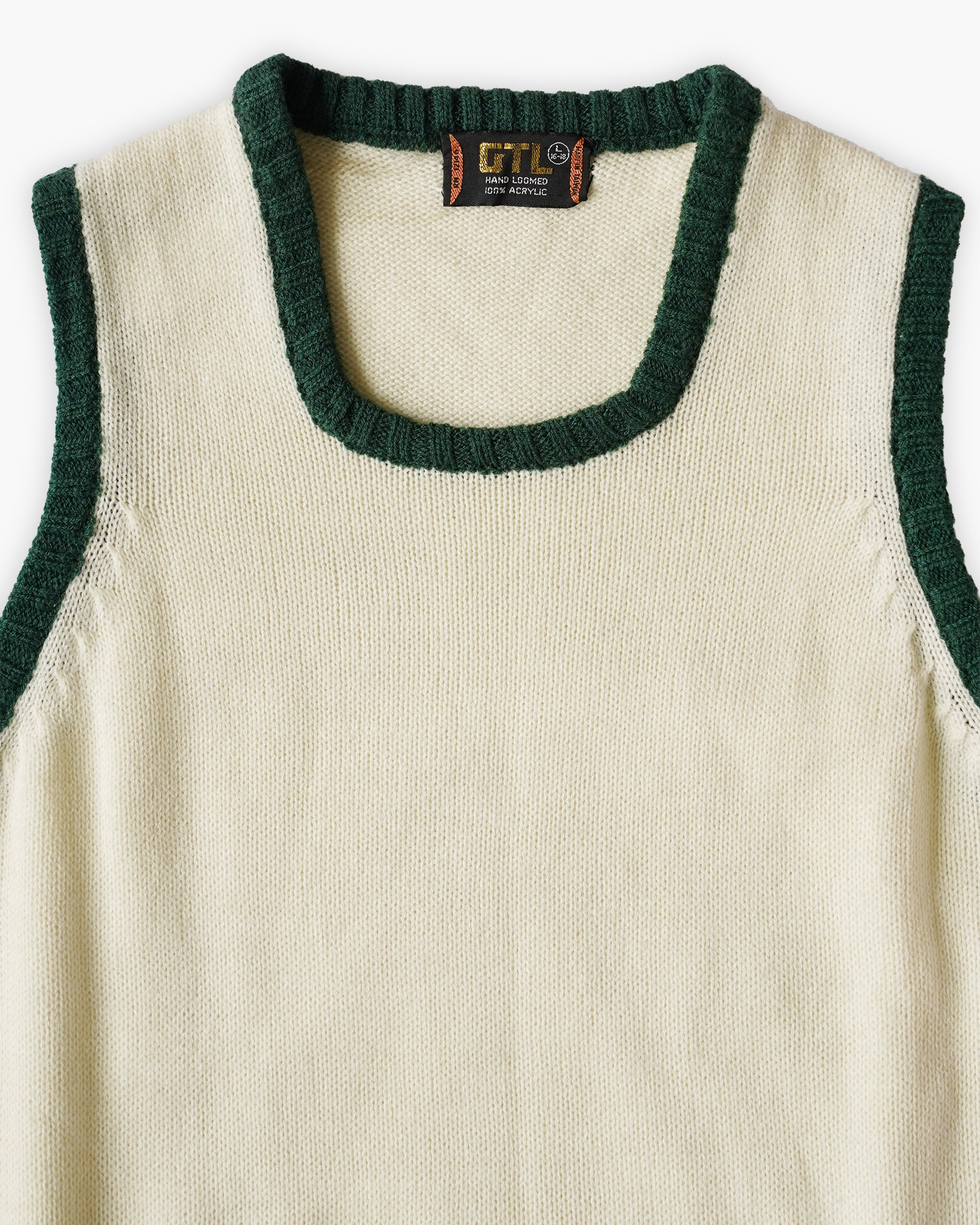 Hand Loomed Acrylic Knit Vest