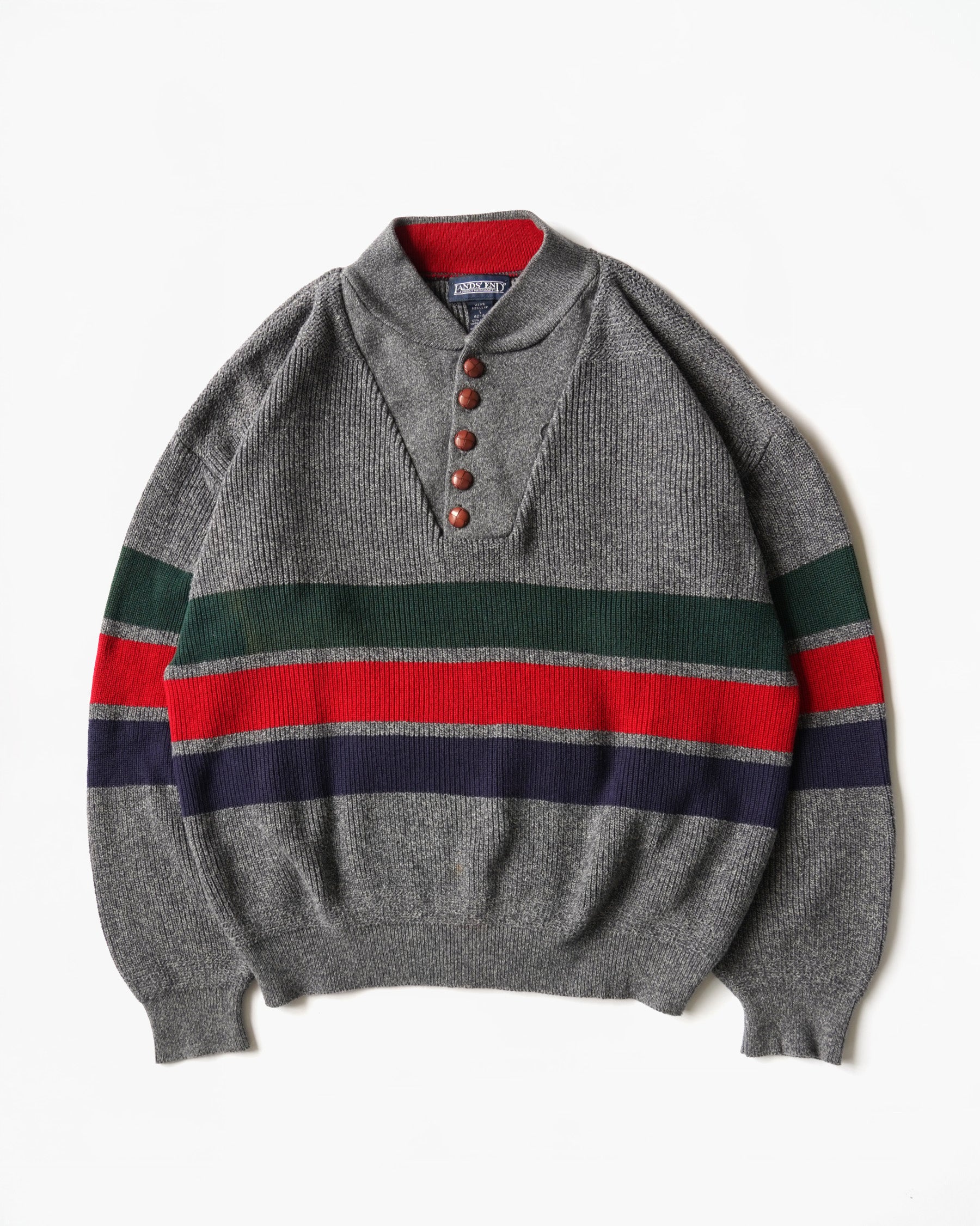 100% Cotton Multi Stripe Henley Knit
