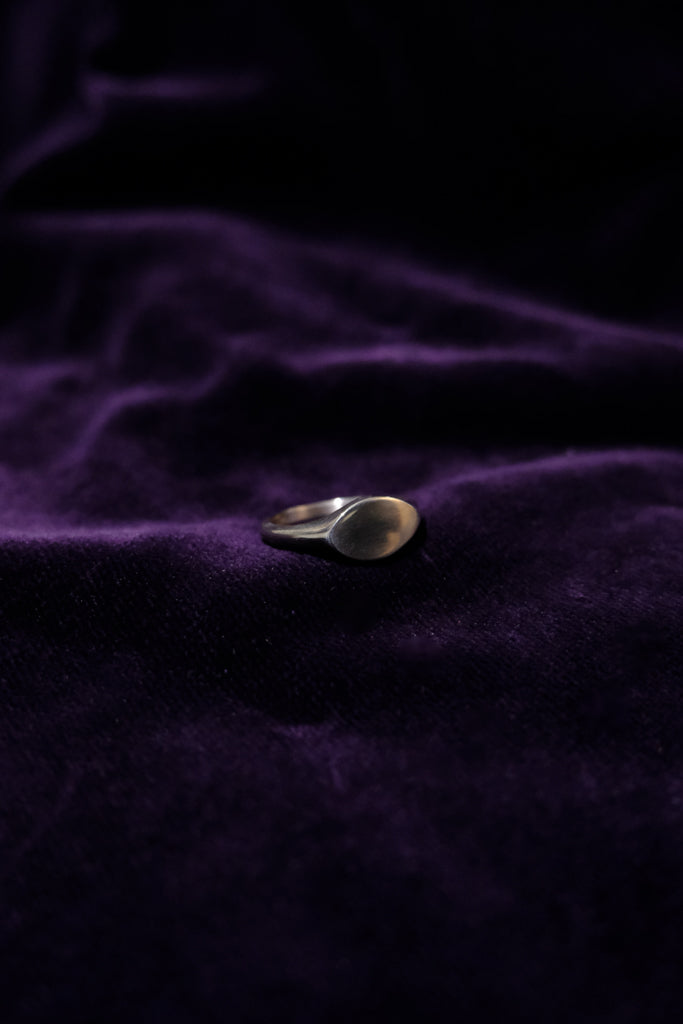 Signet Ring - Silver (Oval) 5,9,11号