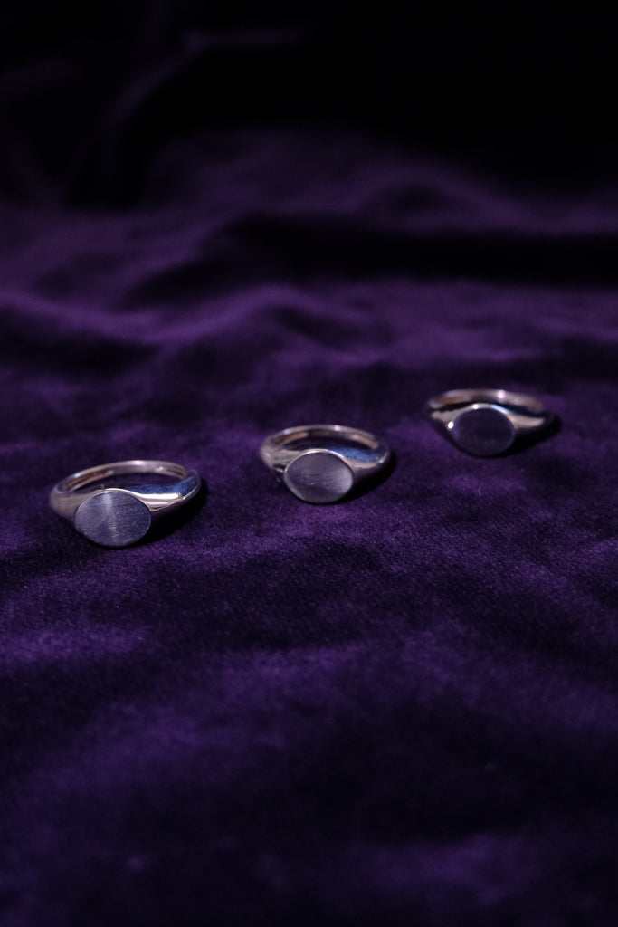 Silver Signet Ring (Circle) 7,10,11号