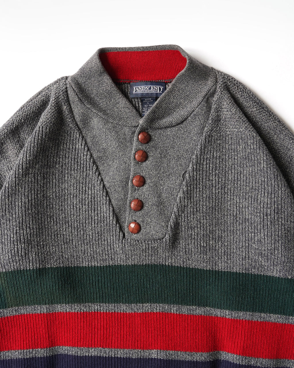100% Cotton Multi Stripe Henley Knit
