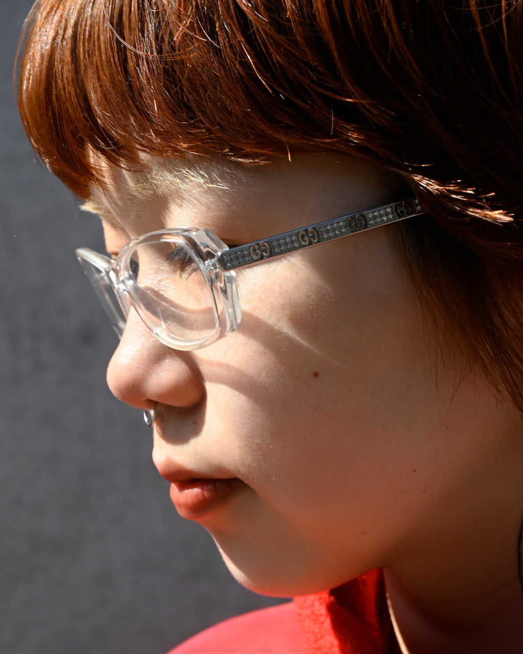 90's GUCCI Clear Sunglasses