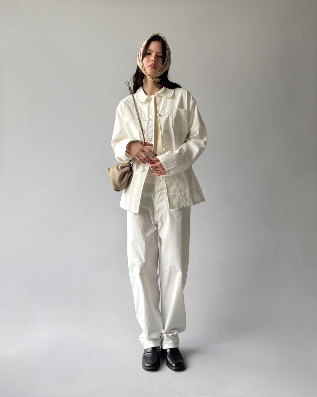 All White China Pants