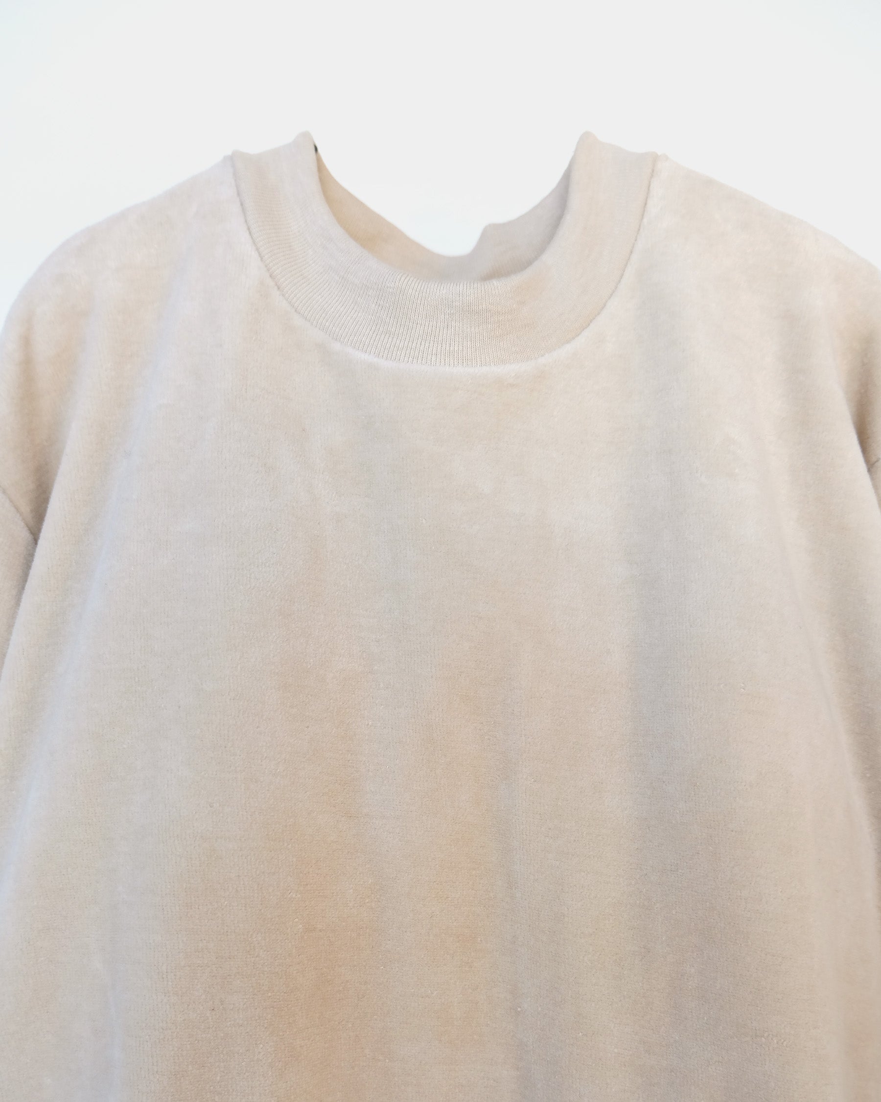 Cotton Velour Sweatshirts - Ivory