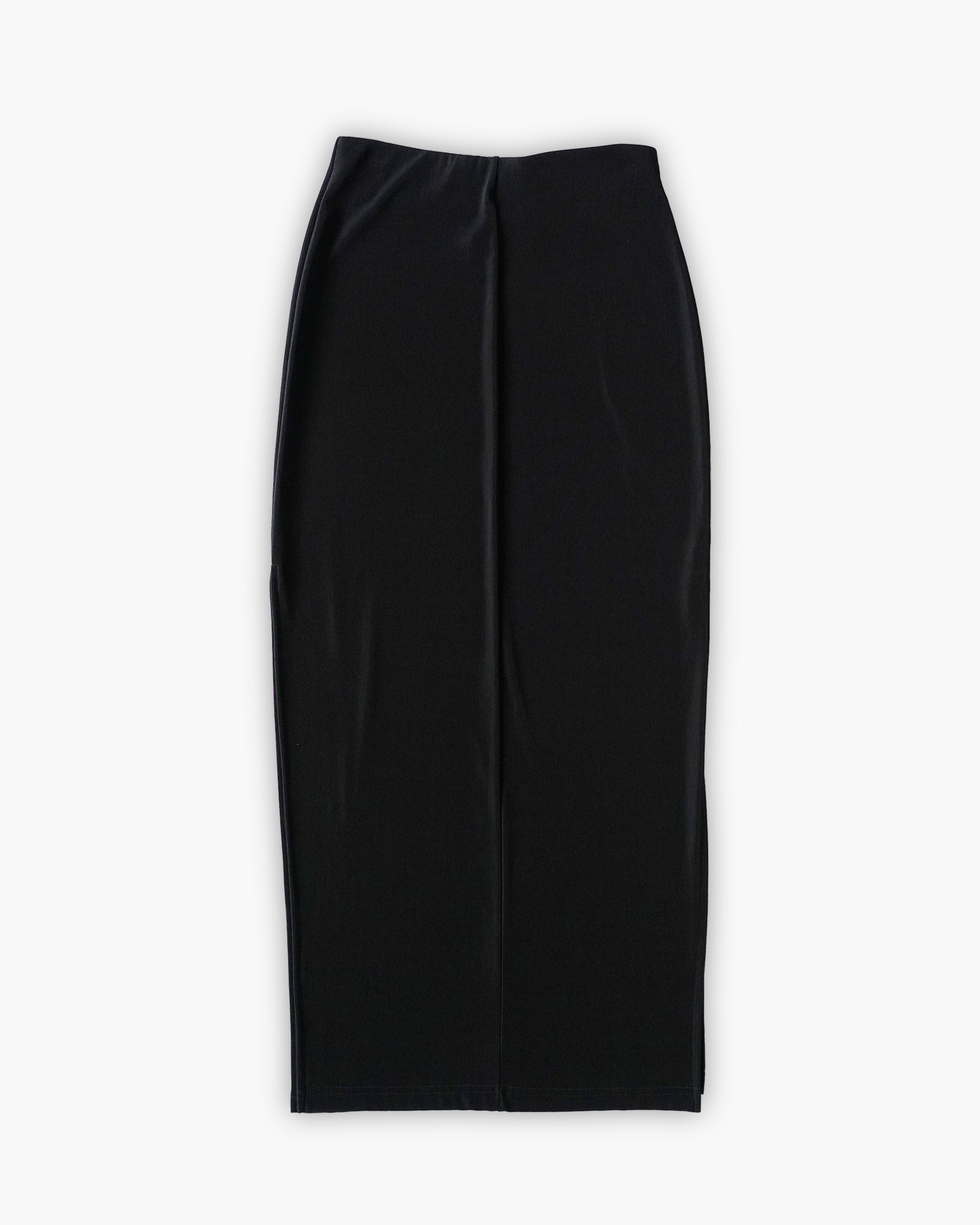 Spandex Side Slit Long Skirt