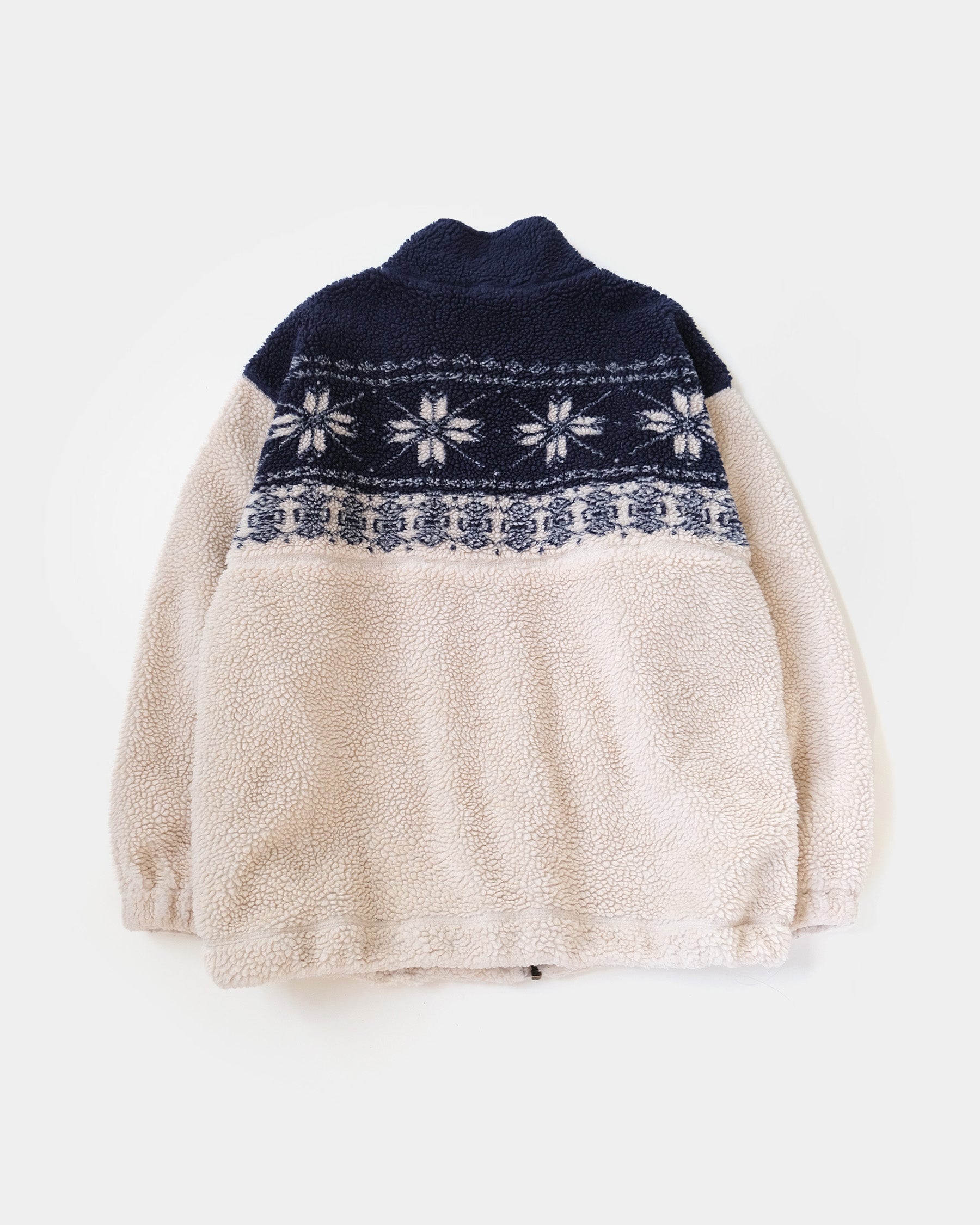 90s Patterned Fleece Jacket