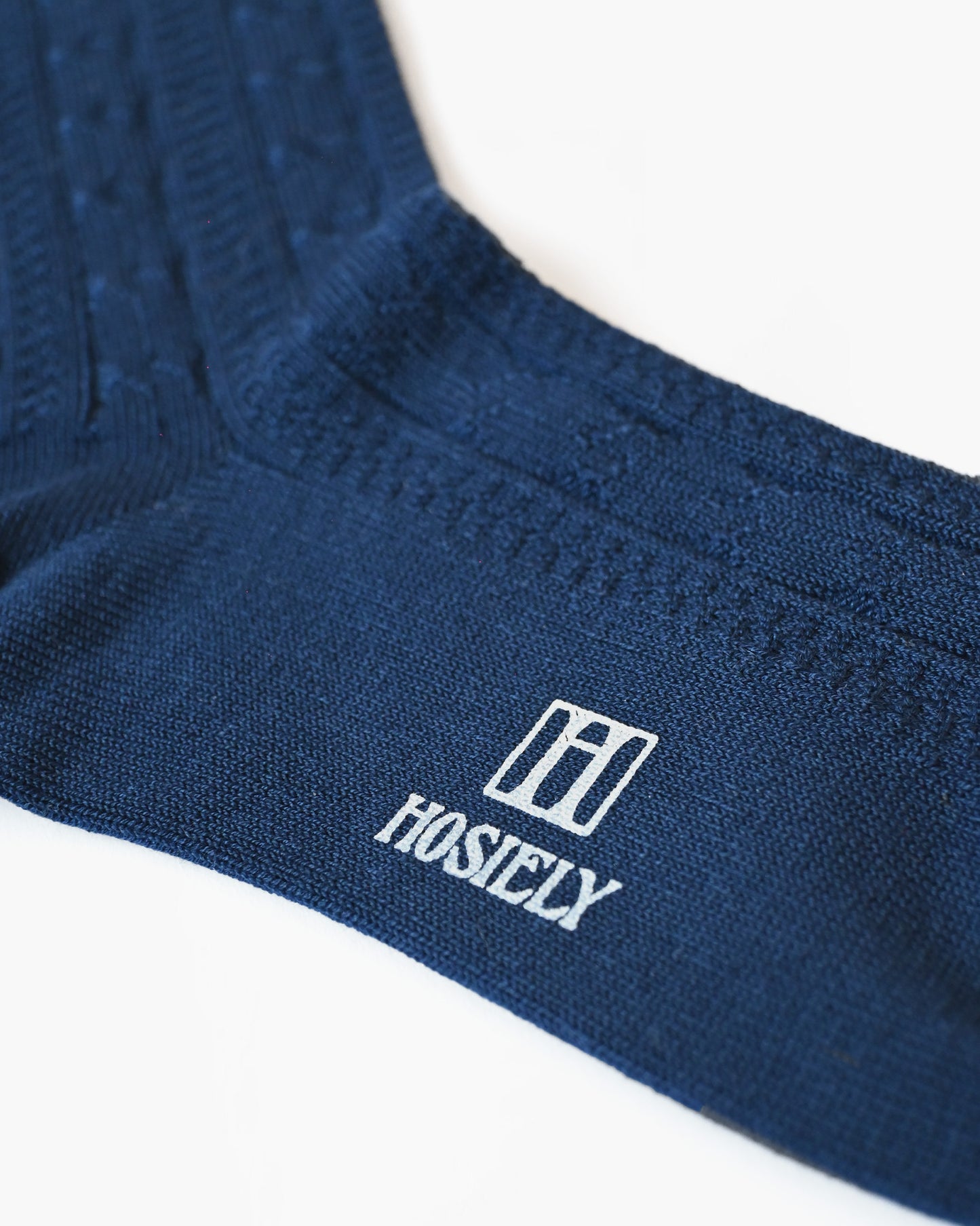 Cable Socks - Navy