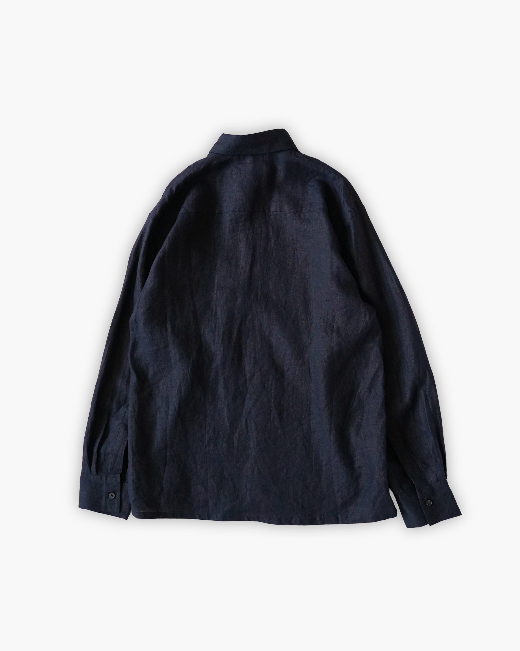"GOOUCH" Embroidered  100% Linen L/S Shirt