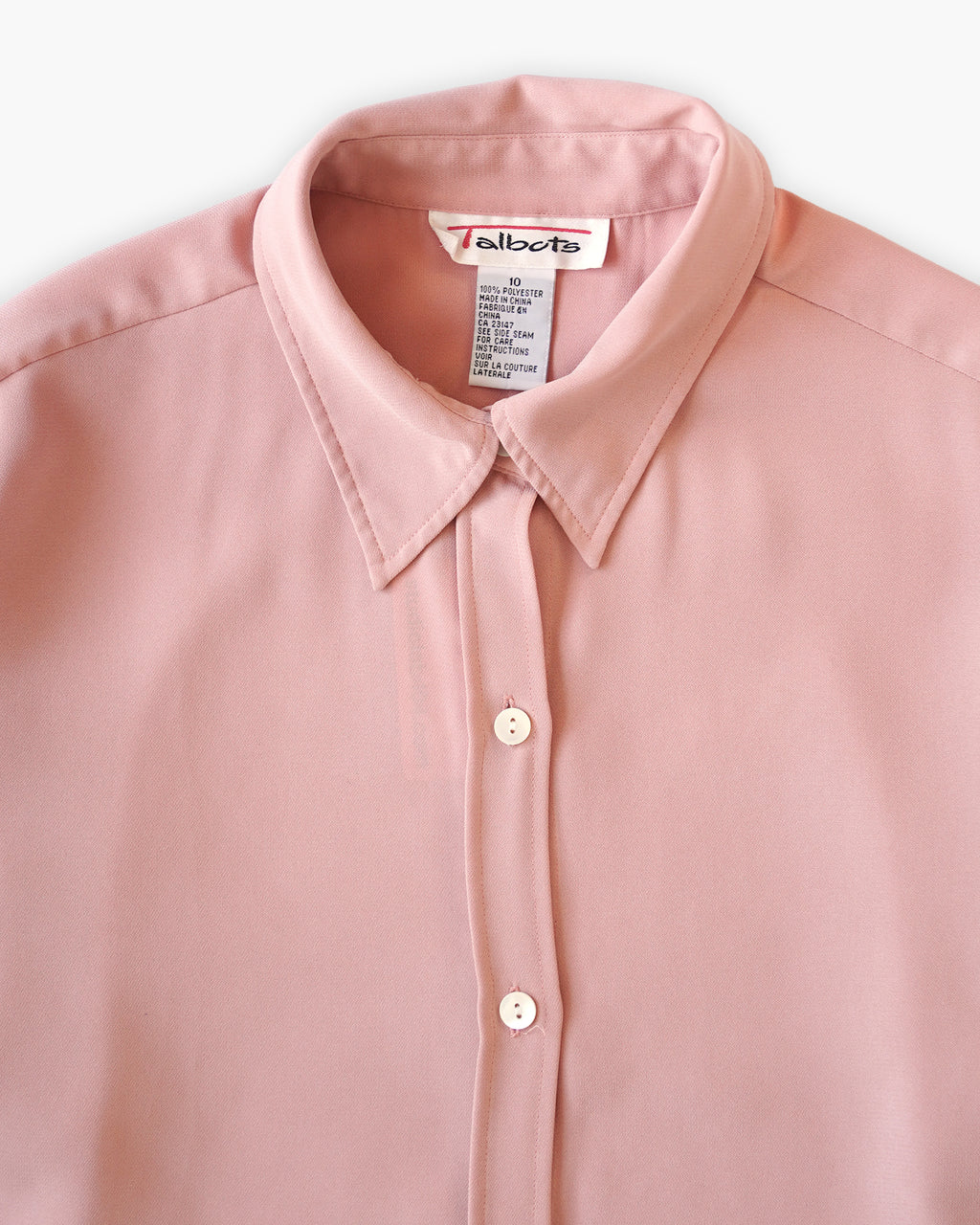 Silky Draped Shirt - Pink
