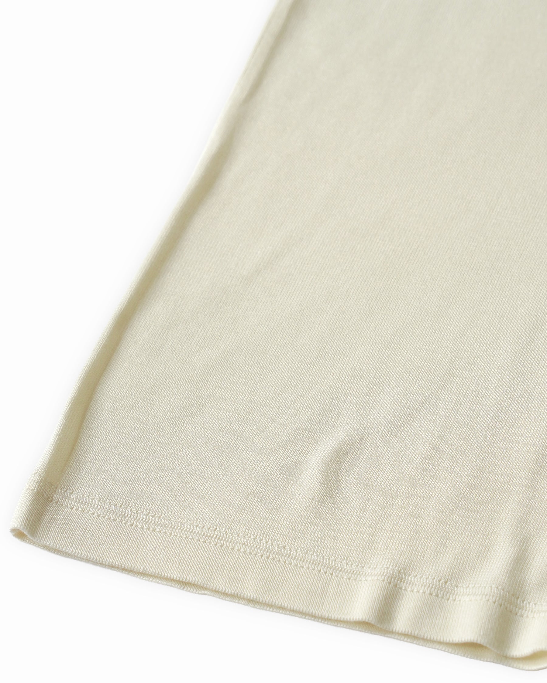 100% Washable Silk Tee S/S - Ivory